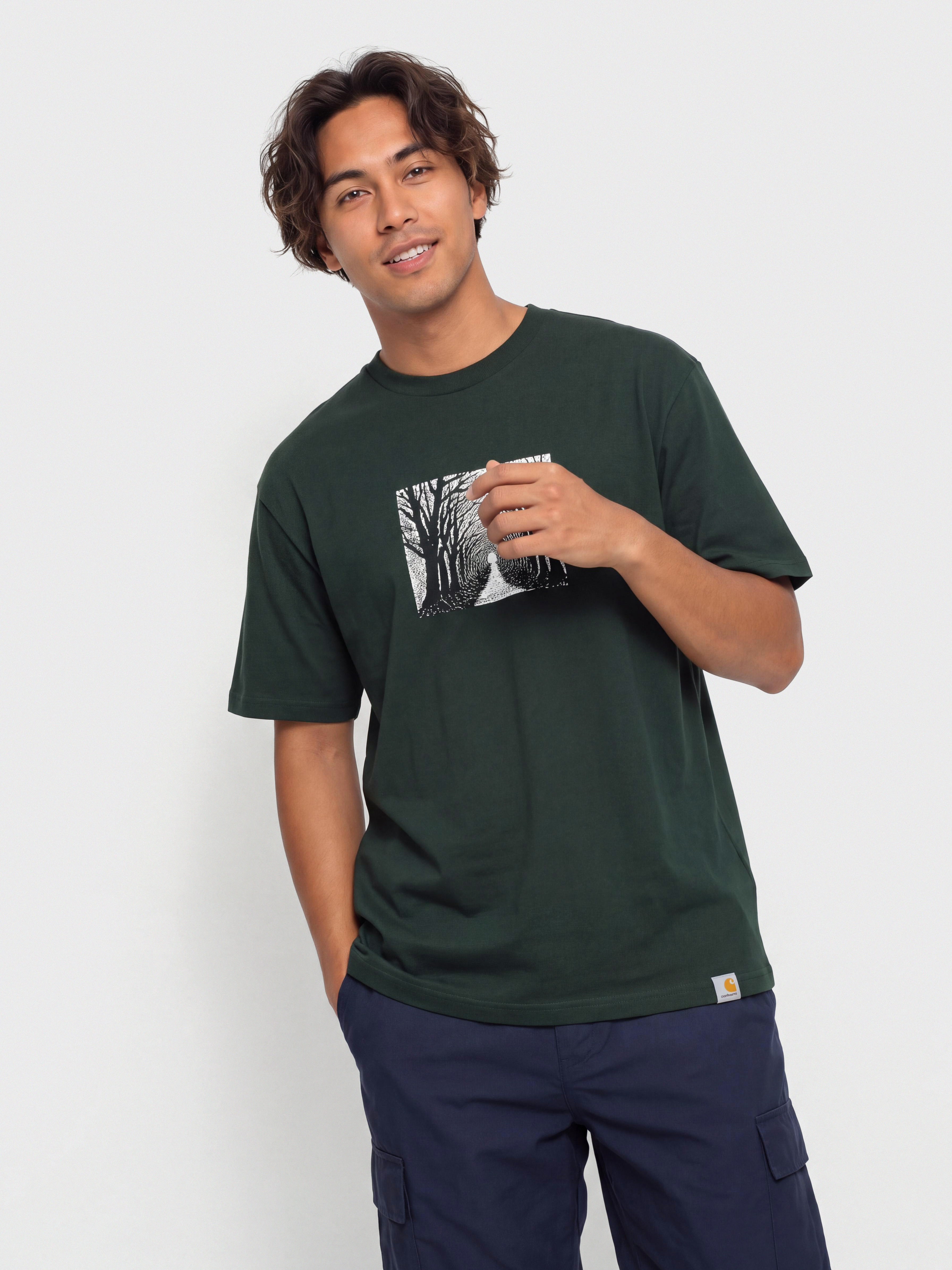 Carhartt WIP Avenue Póló (dark scarab)