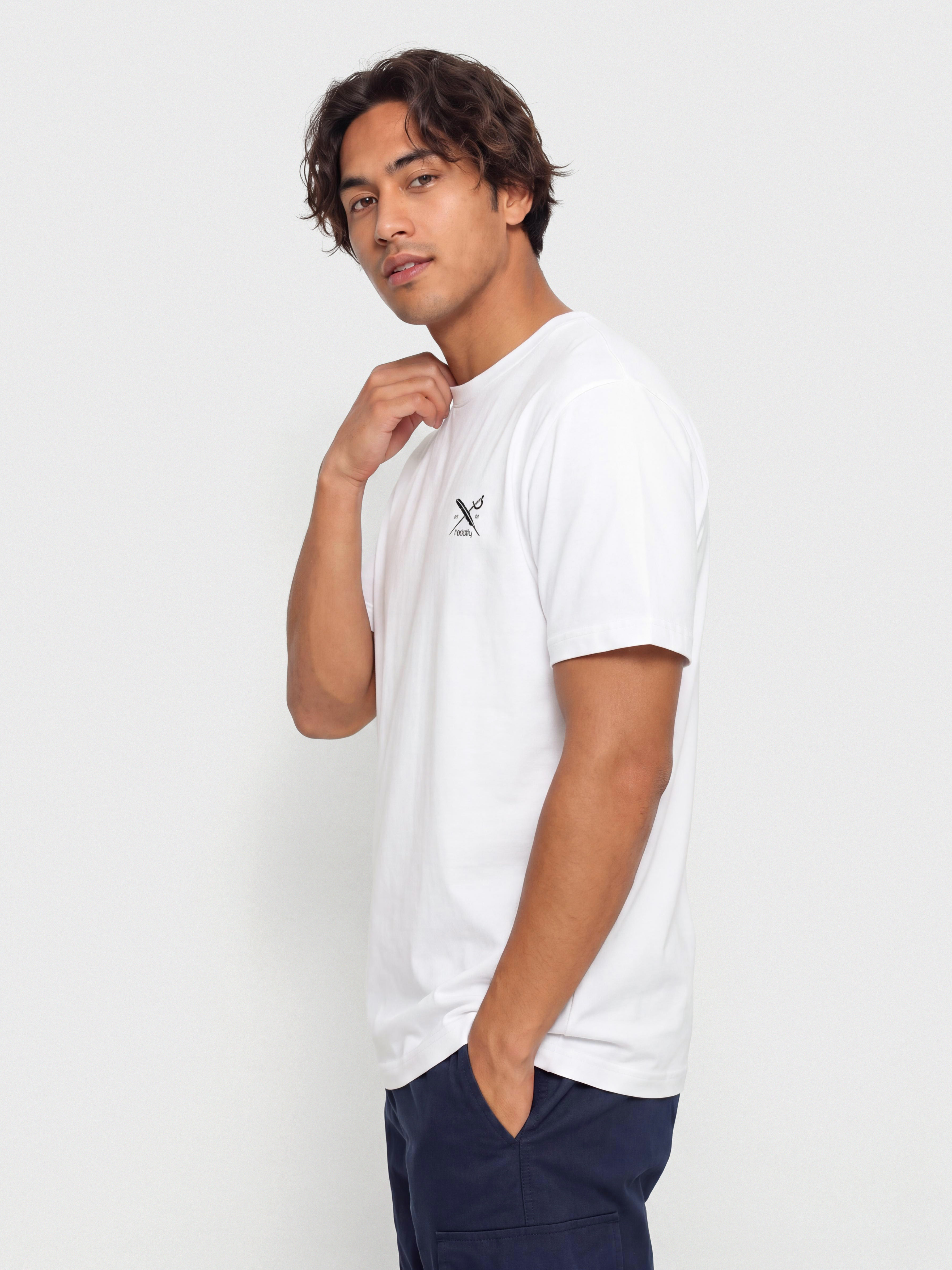 Ujjatlan felső Iriedaily Chestflag (white)