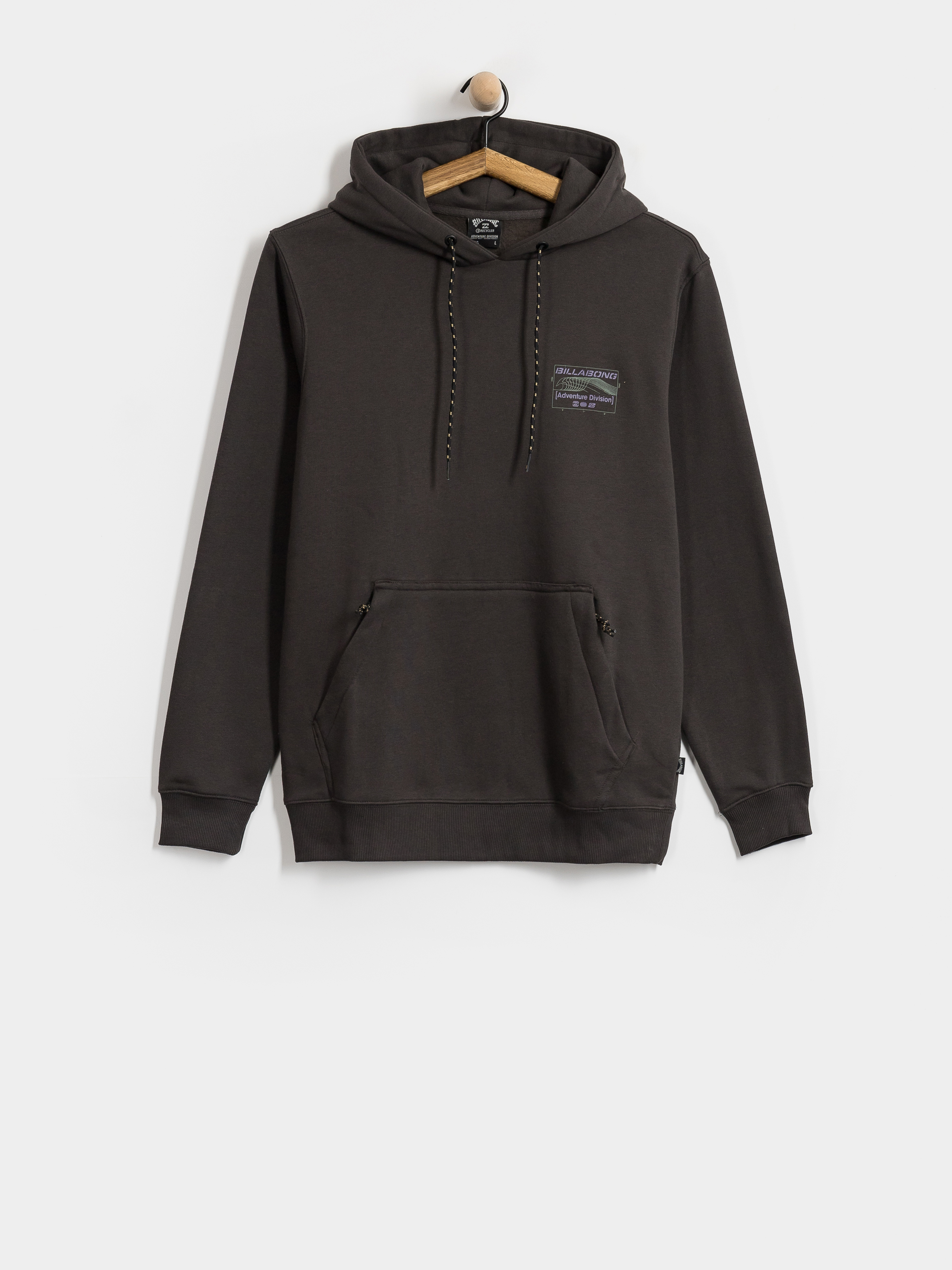 Billabong Compass HD Kapucnis pulóver (washed black)