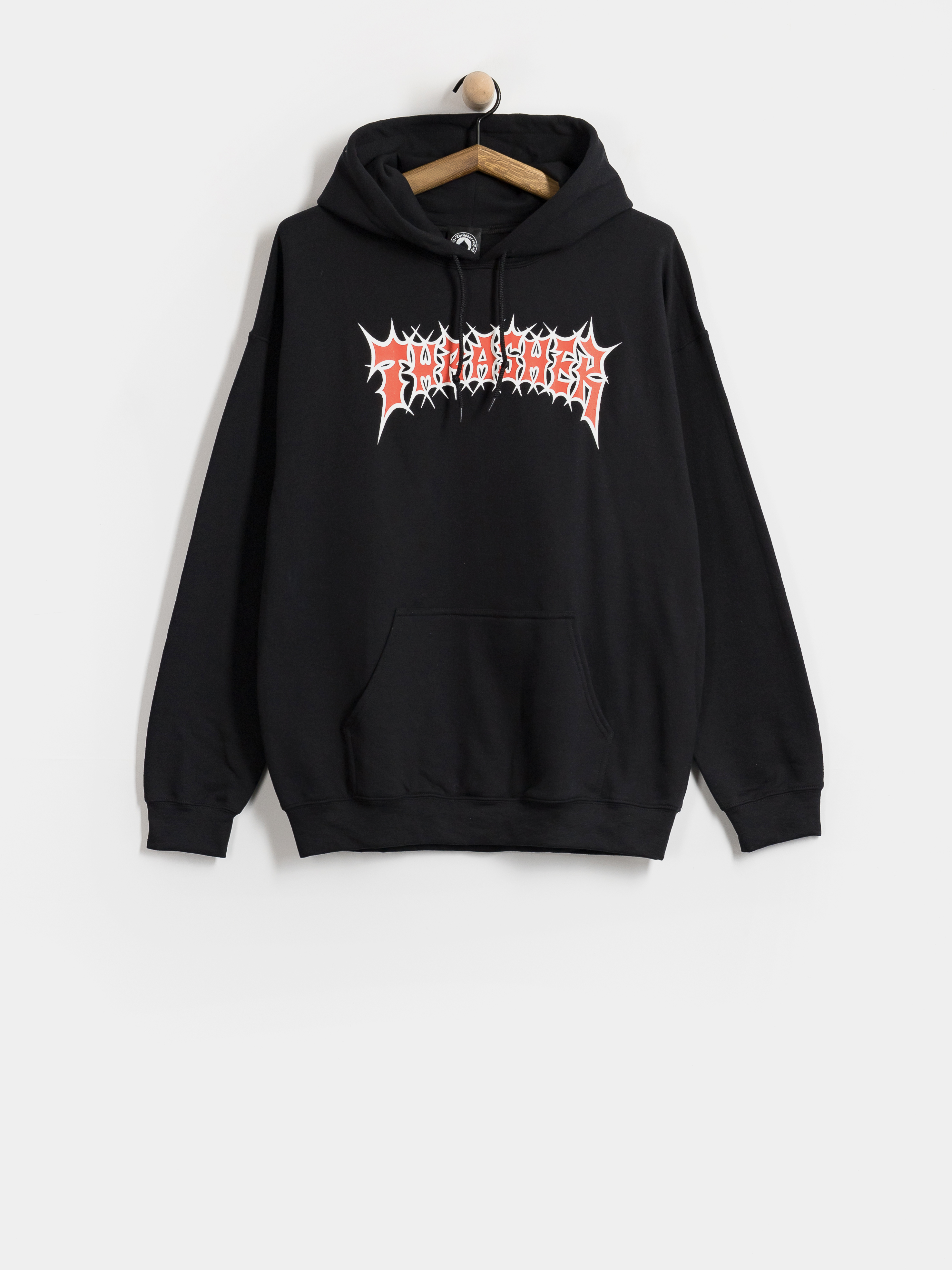 Kapucnis pulóver Thrasher Spikey HD (black)