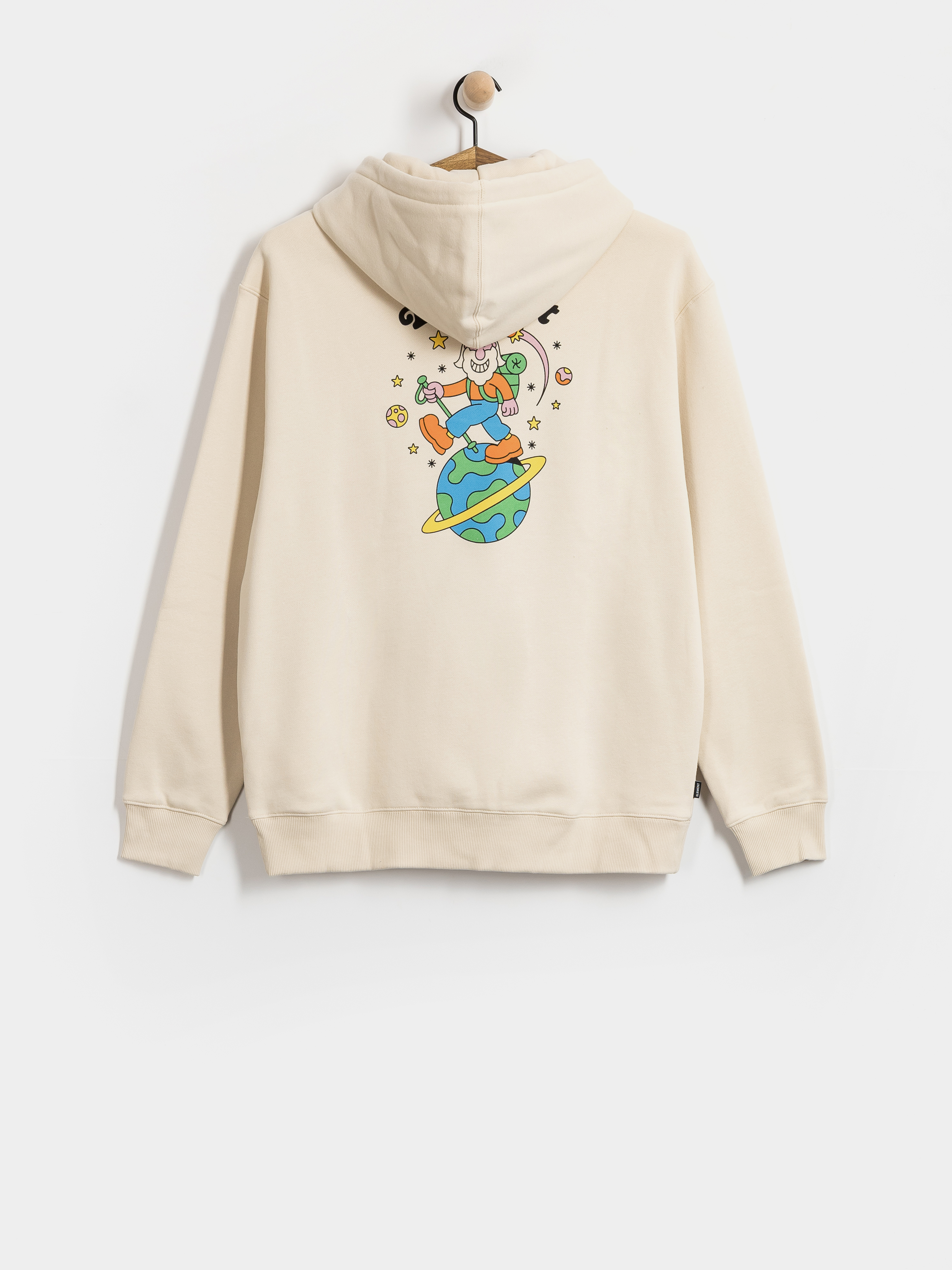 Kapucnis pulóver Element Planet Hiker HD (oat milk)