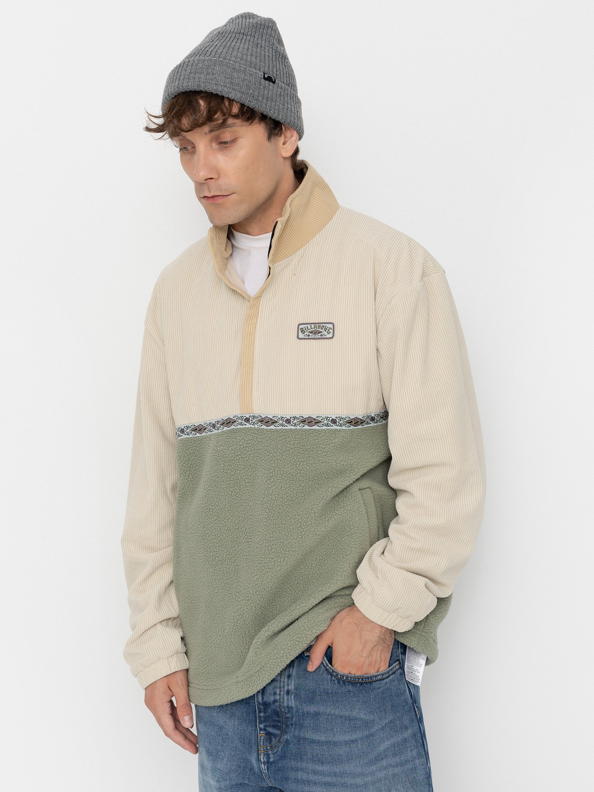 Billabong Space Lobster Polár pulóver (khaki)