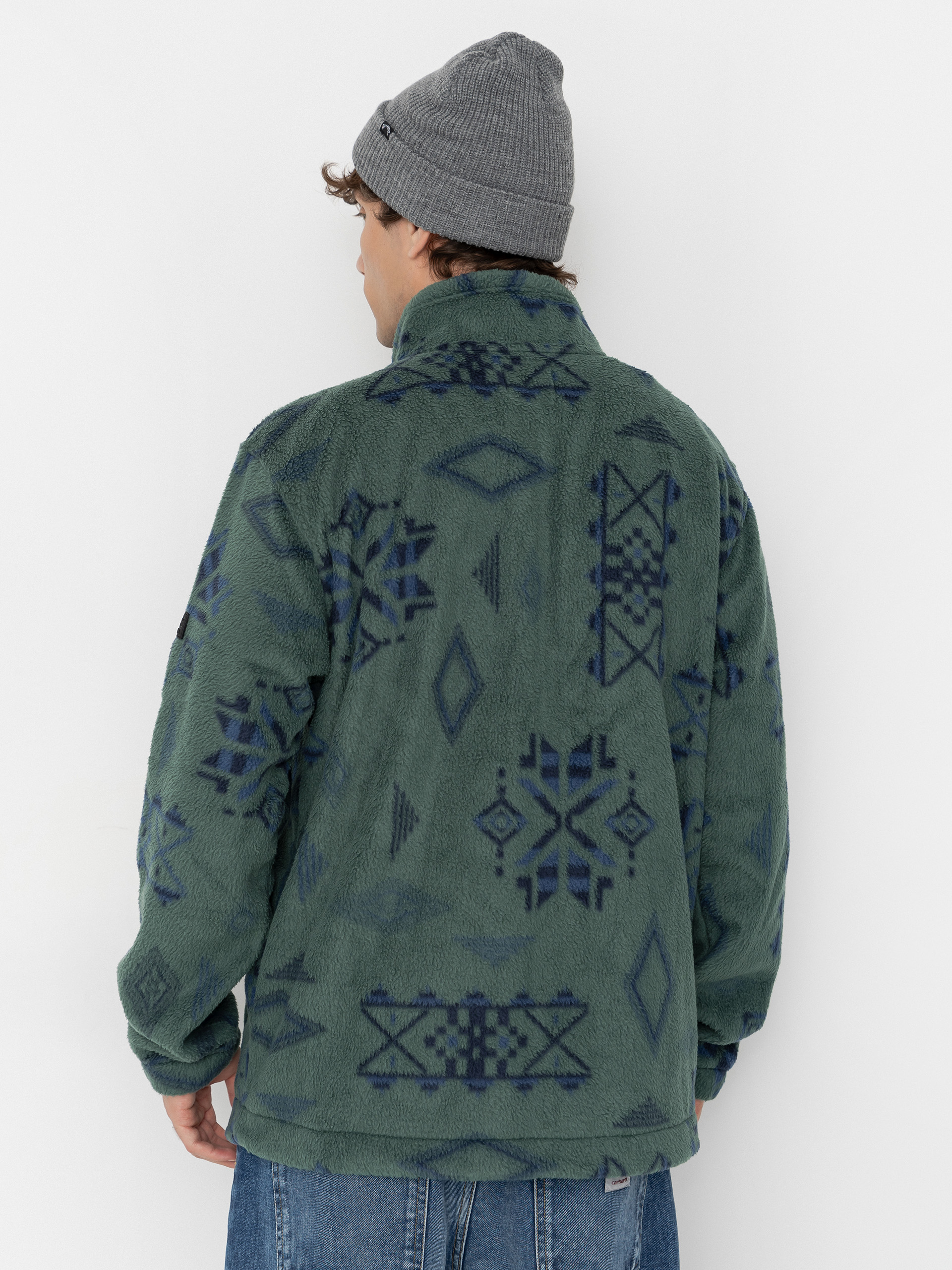 Férfi Billabong Boundary Mock Neck Polár pulóver (smoke pine)