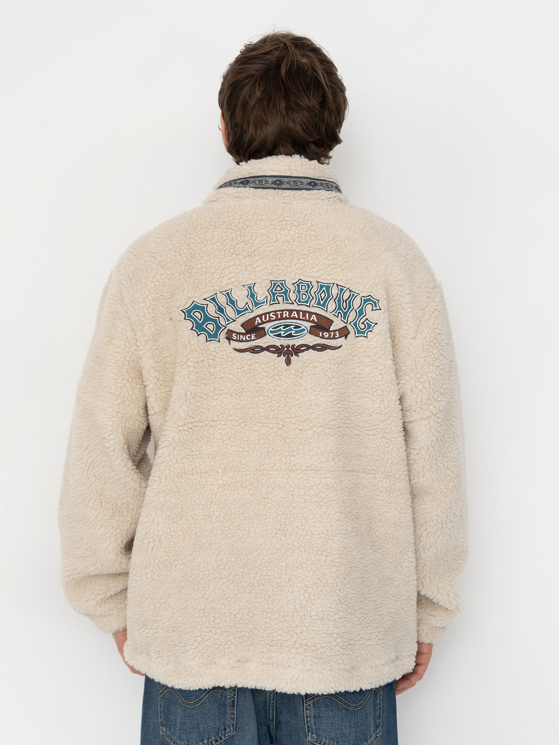Férfi Billabong Tombstone Half Zip Polár pulóver (oatmeal)