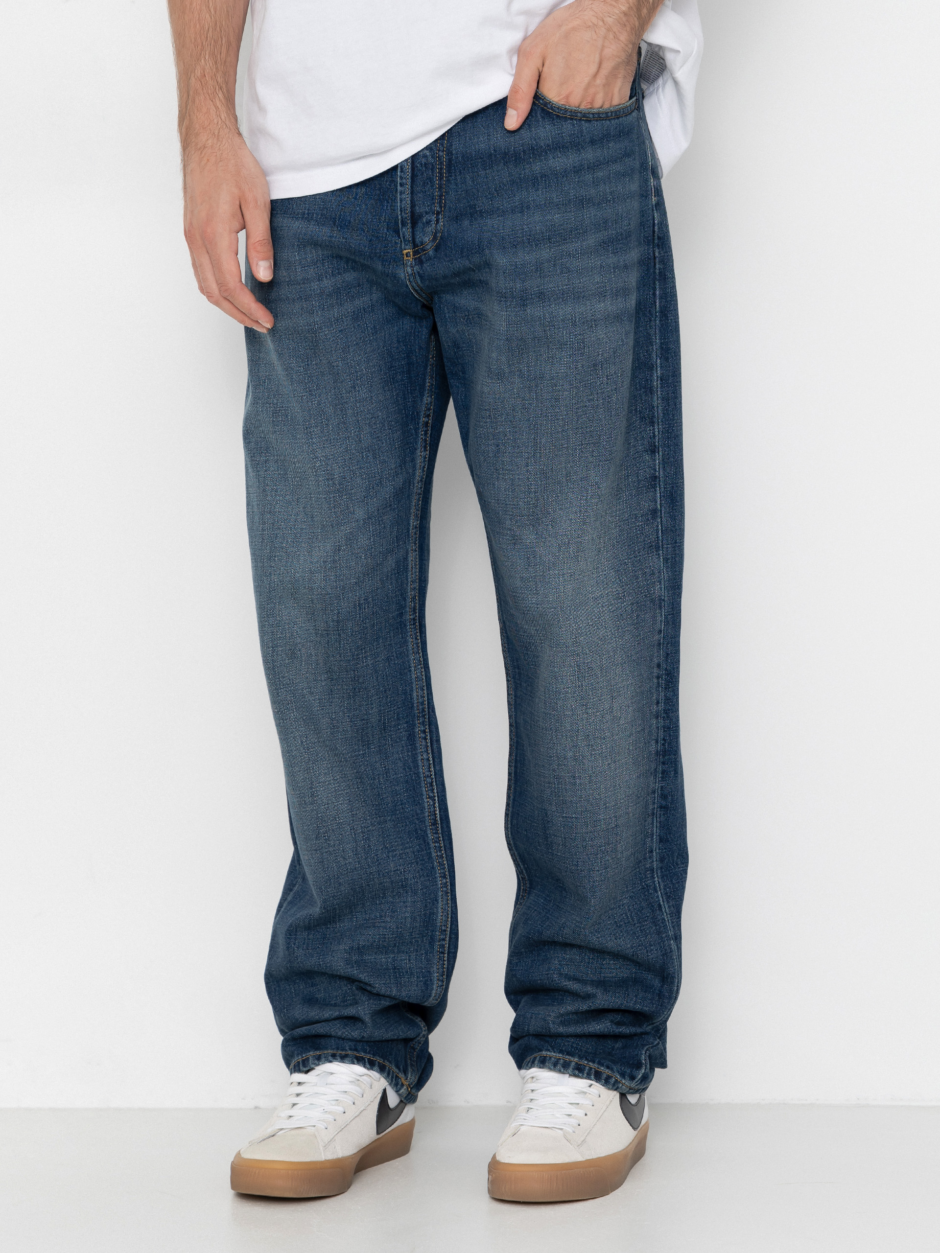 Carhartt WIP Marlow Kisnadrág (blue/dark used wash)