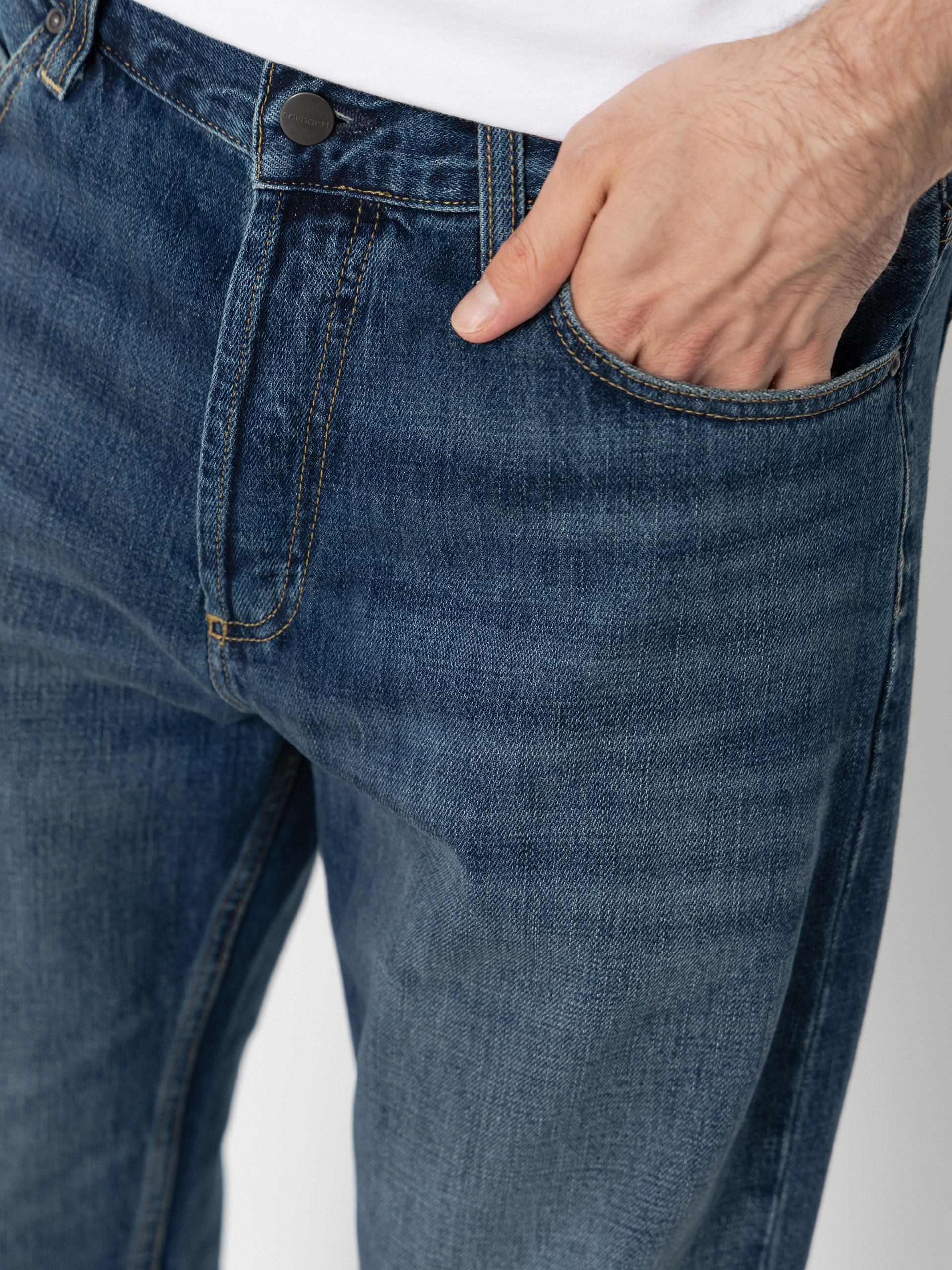 Carhartt WIP Marlow Kisnadrág (blue/dark used wash)
