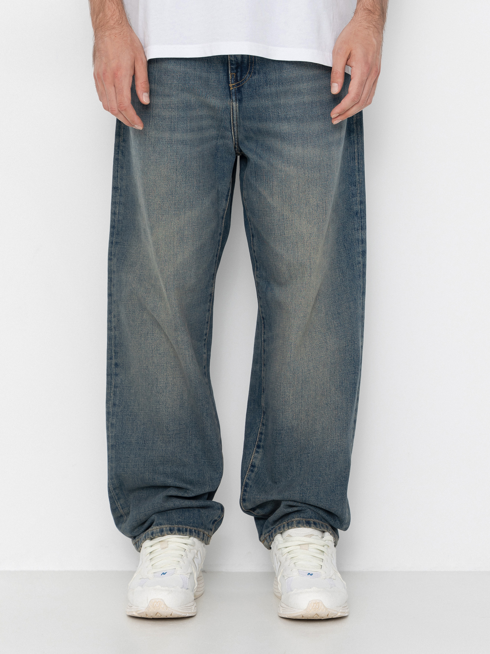 Carhartt WIP Aaron Kisnadrág (blue/worn used wash)