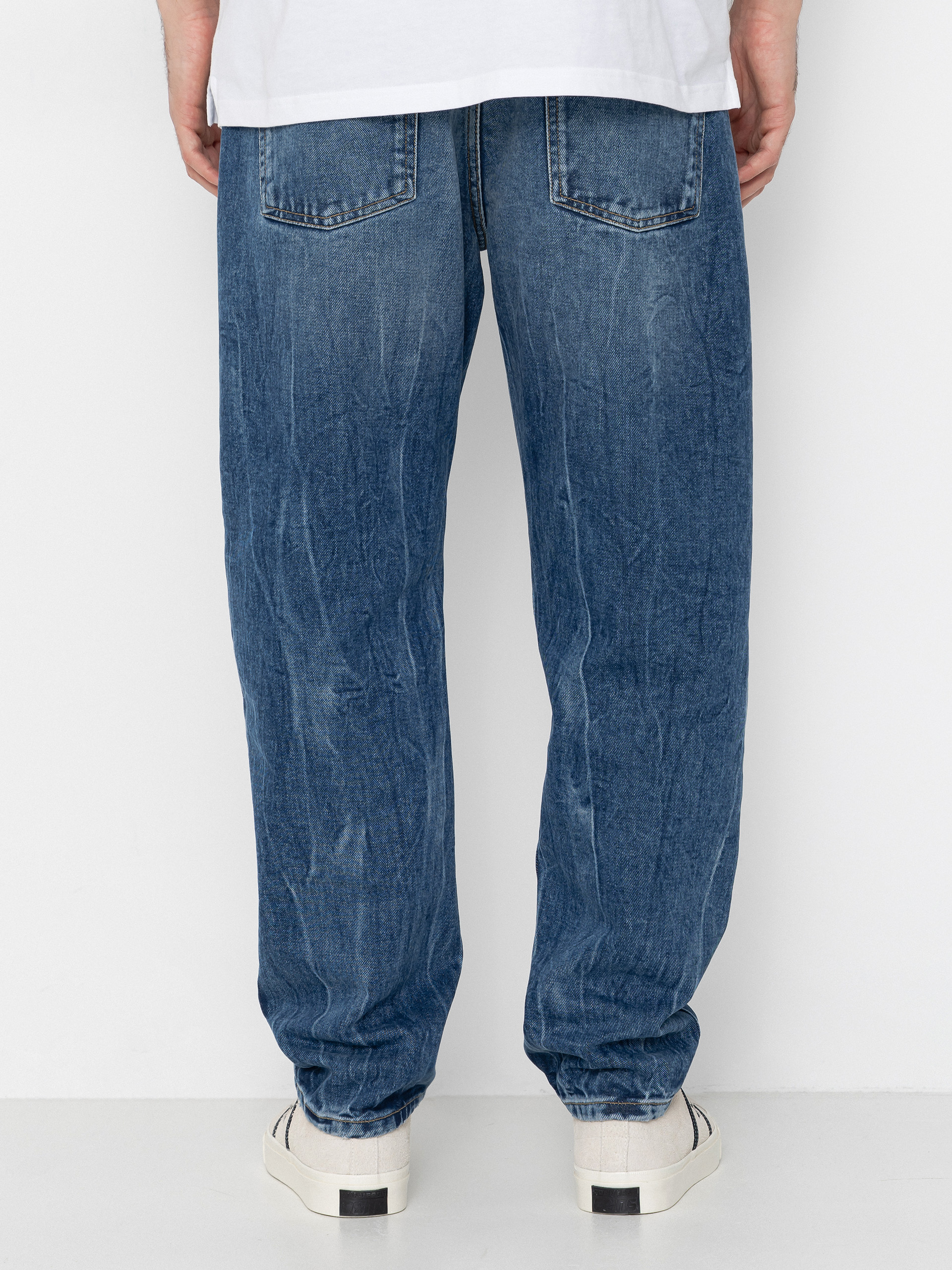 Carhartt WIP Newel Kisnadrág (blue/marble used wash)