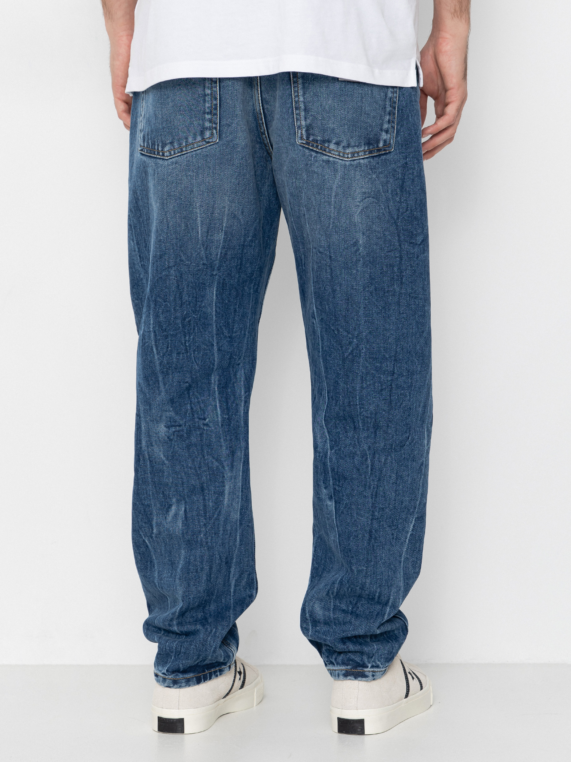 Carhartt WIP Newel Kisnadrág (blue/marble used wash)