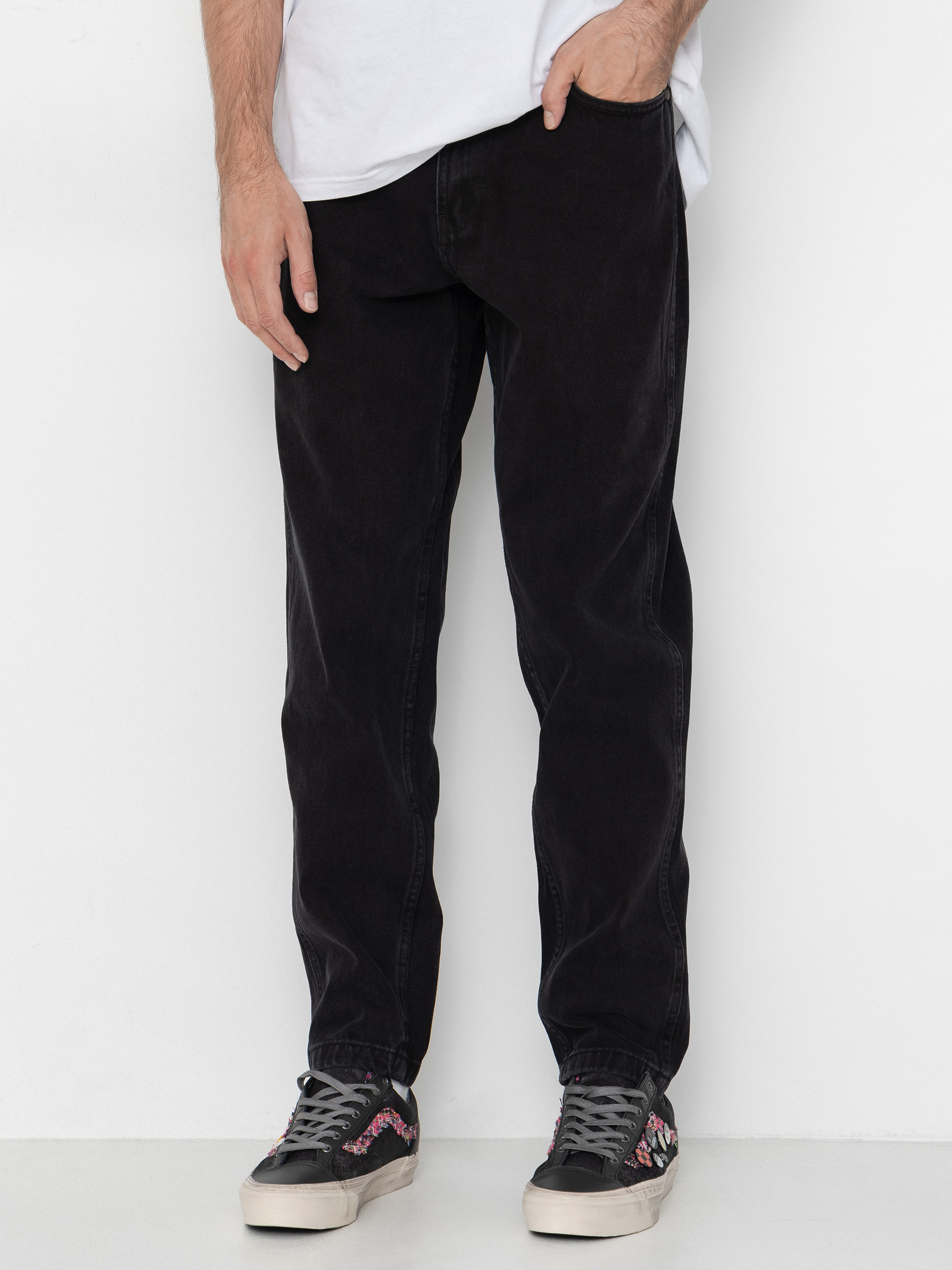 Karl Kani Small Signature Tapered Five Pocket Denim Kisnadrág (black)