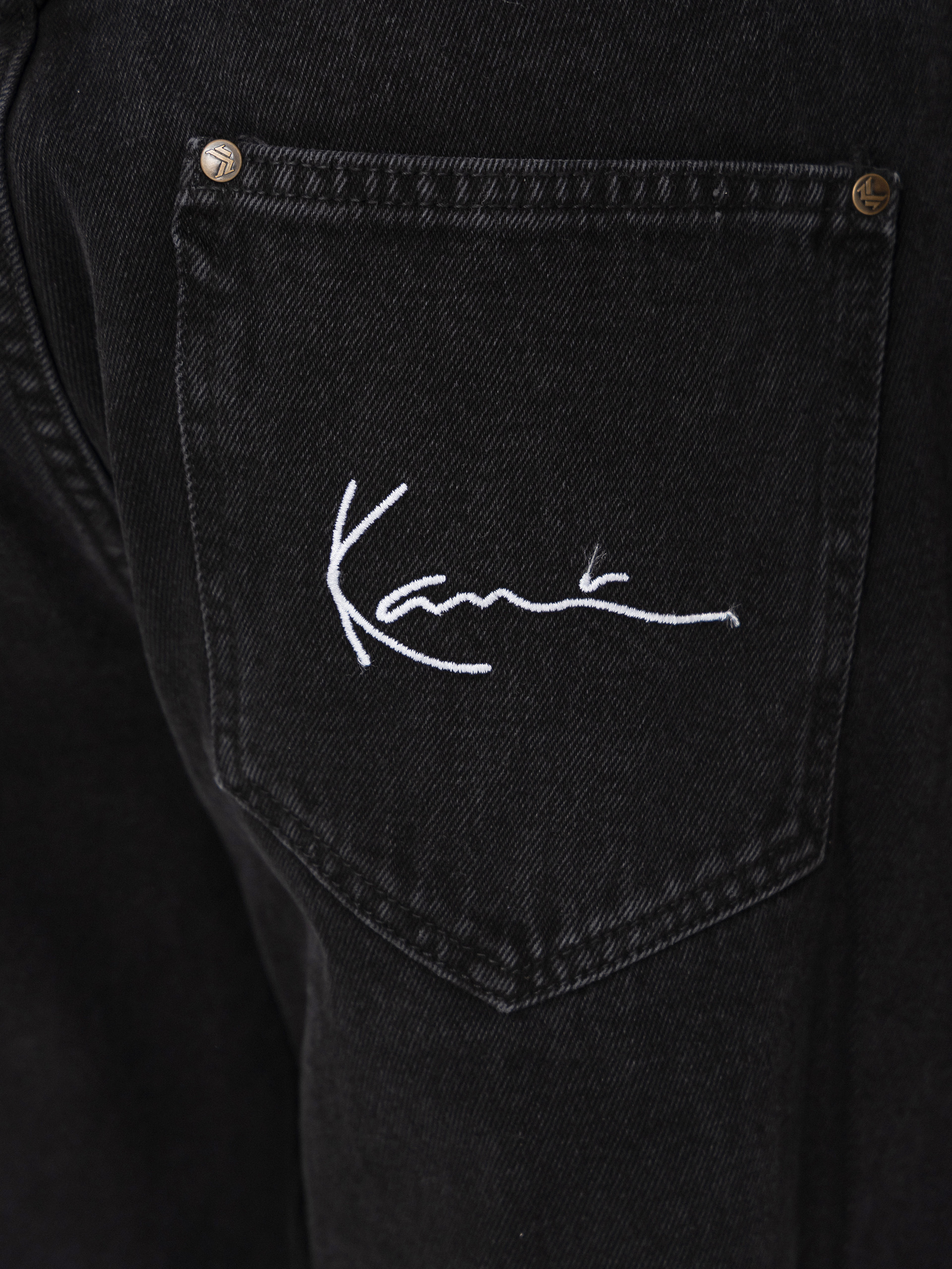 Karl Kani Small Signature Tapered Five Pocket Denim Kisnadrág (black)