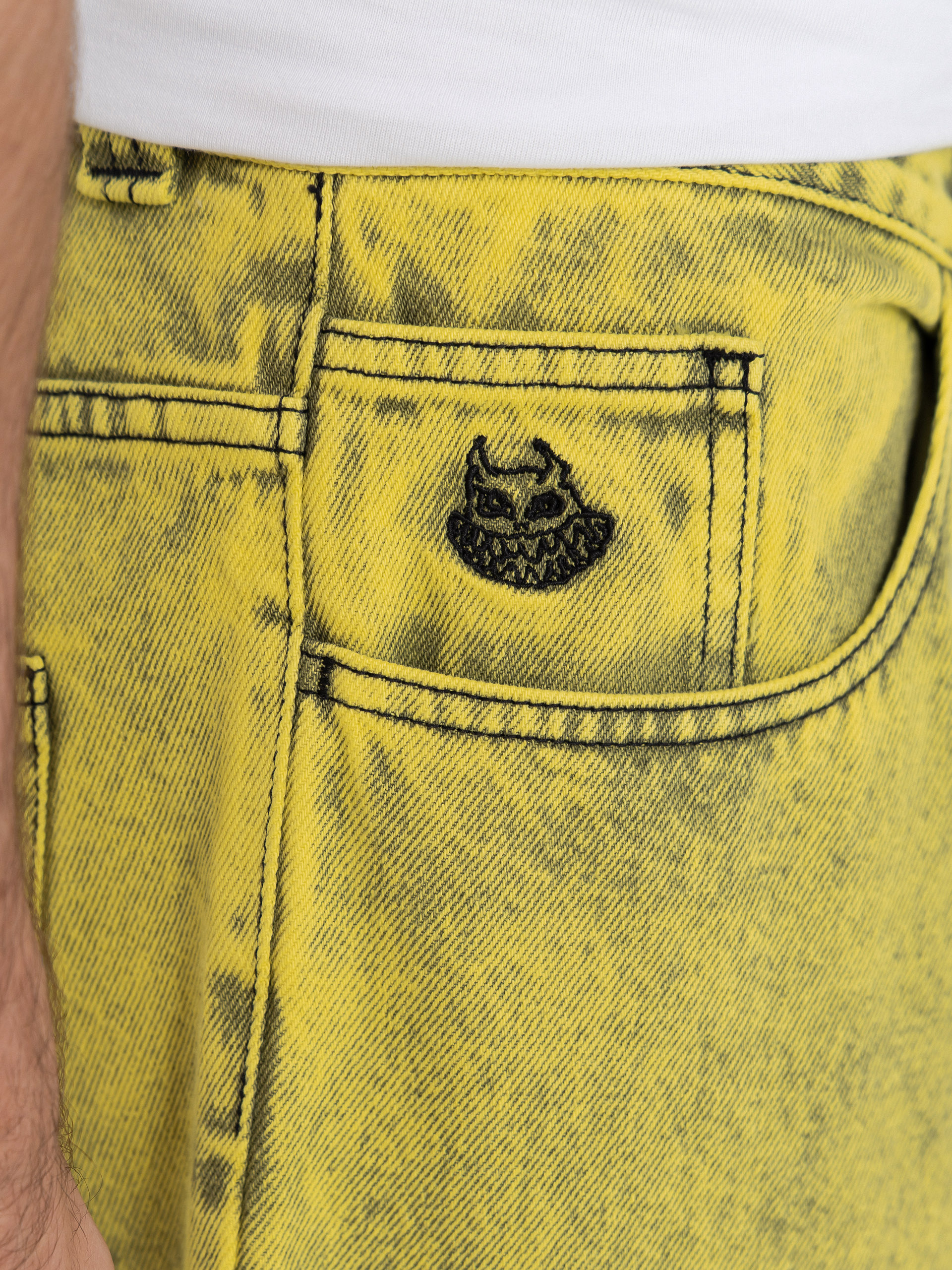 Kisnadrág Polar Skate Big Boy Demon Child (lemon black)