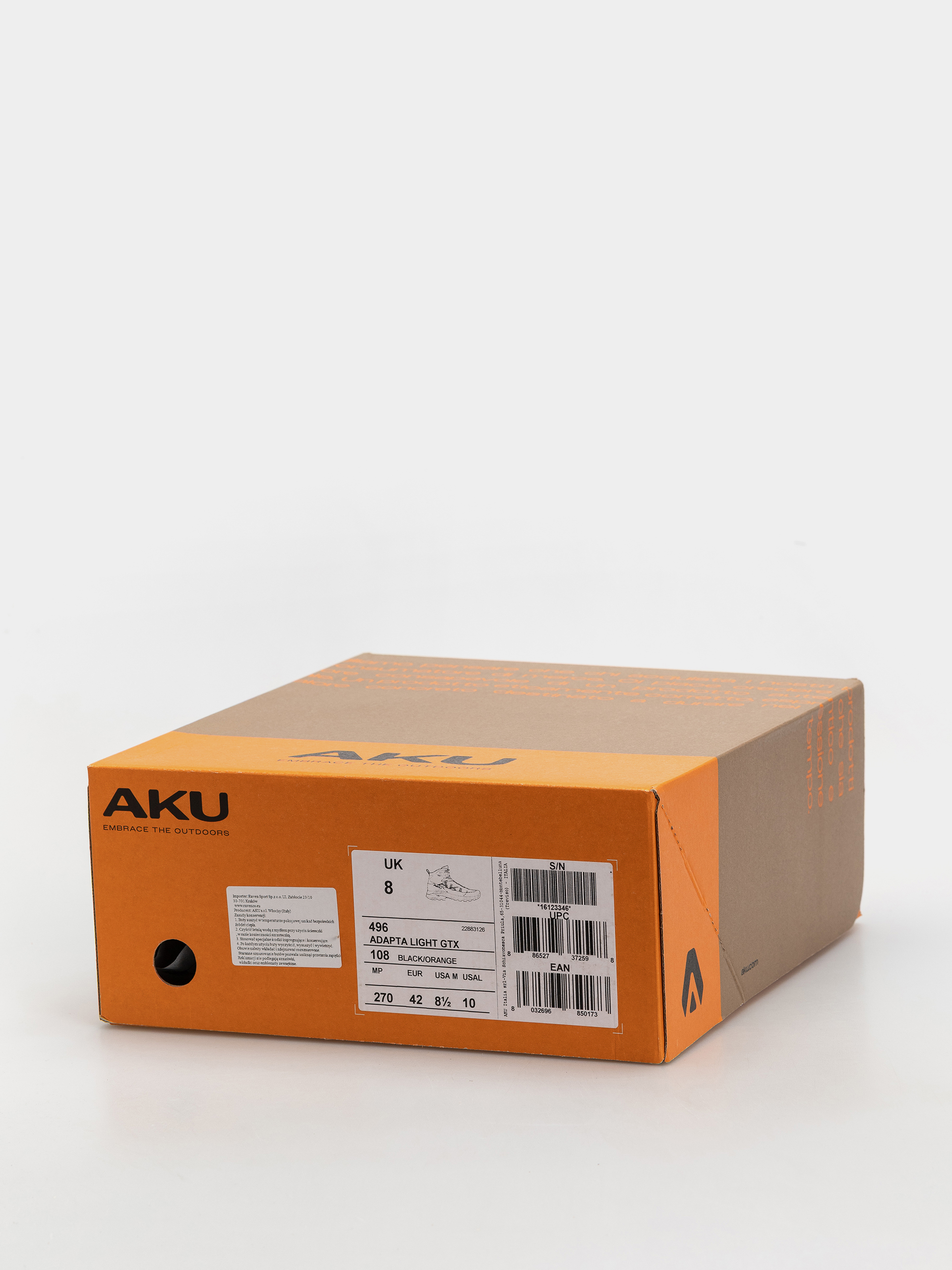 AKU Adapta Light GTX Cipők (black/orange)