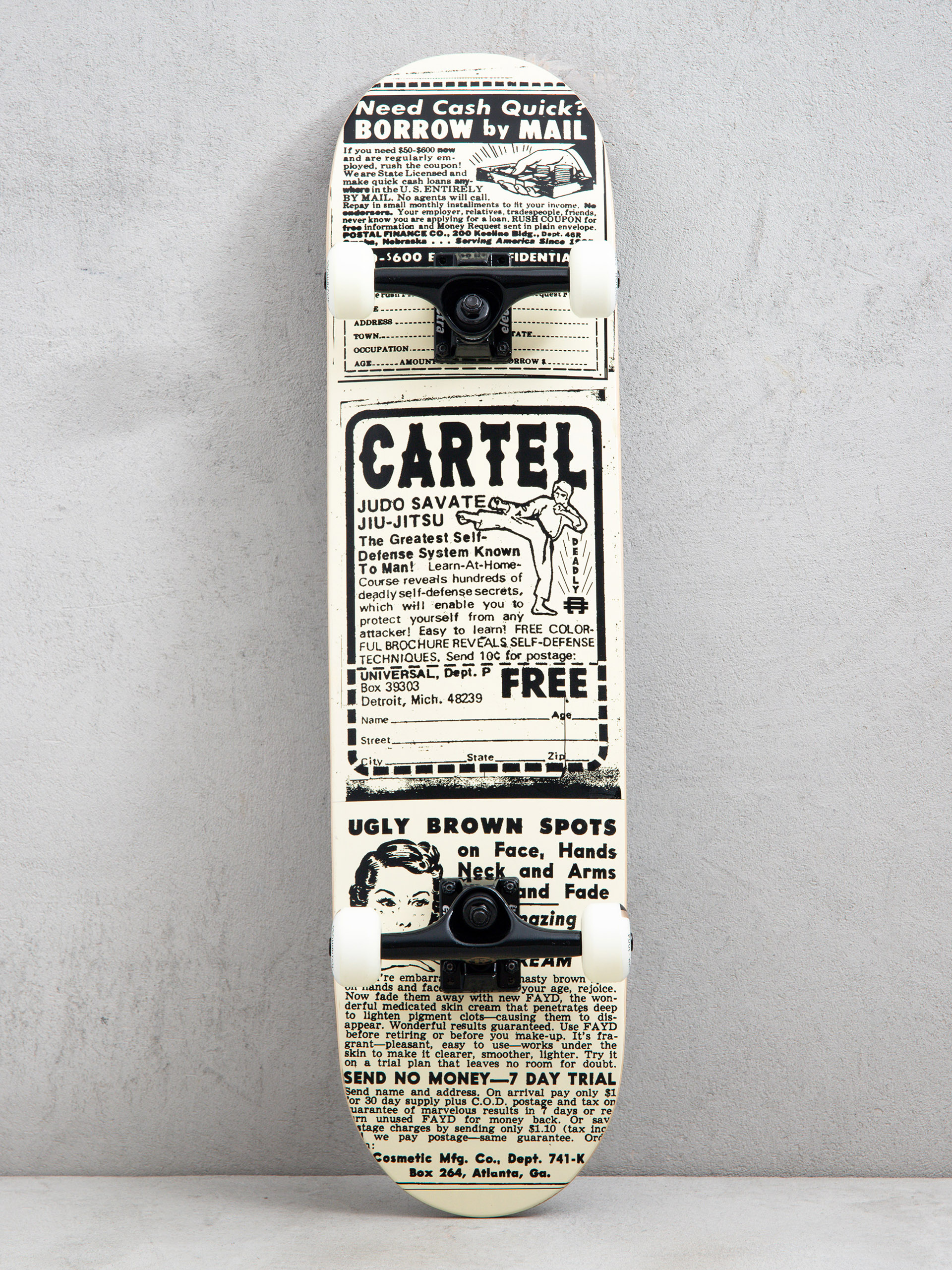 Komplett gördeszka Cartel Skateboards Karate (beige)