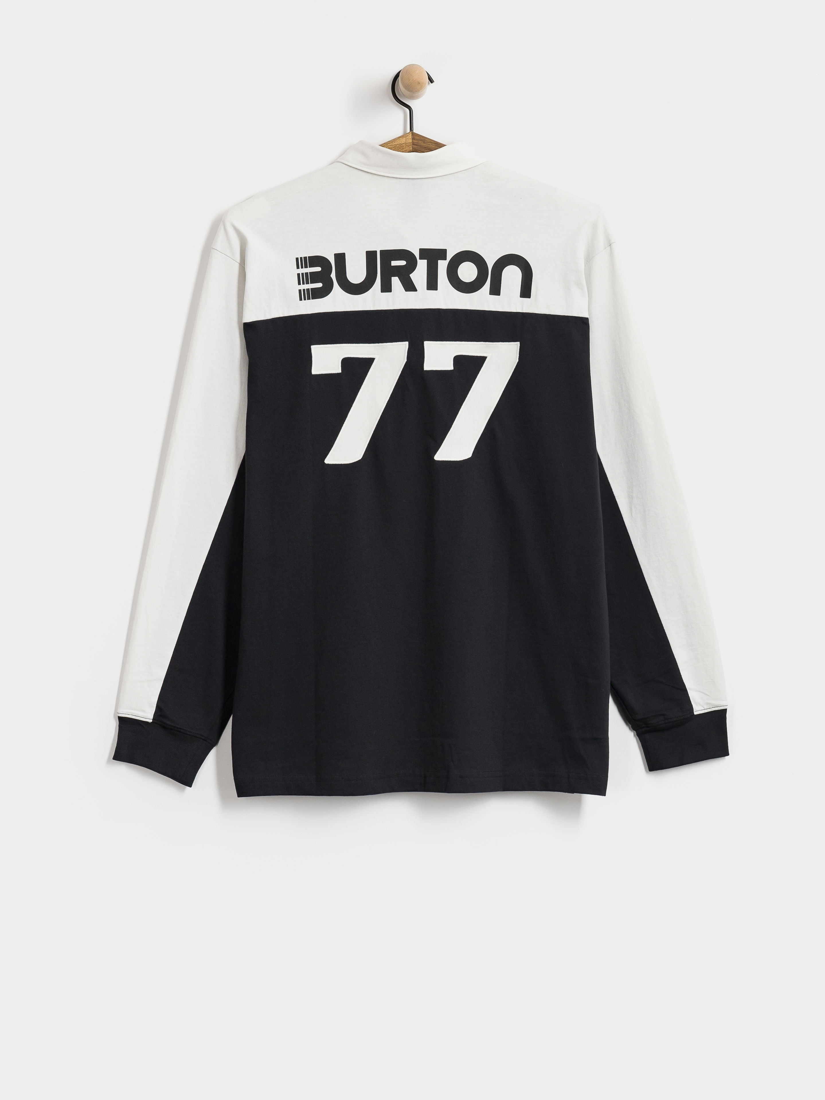 Hosszú ujjú felső Burton X Zeb Rugby (true black/stout white)