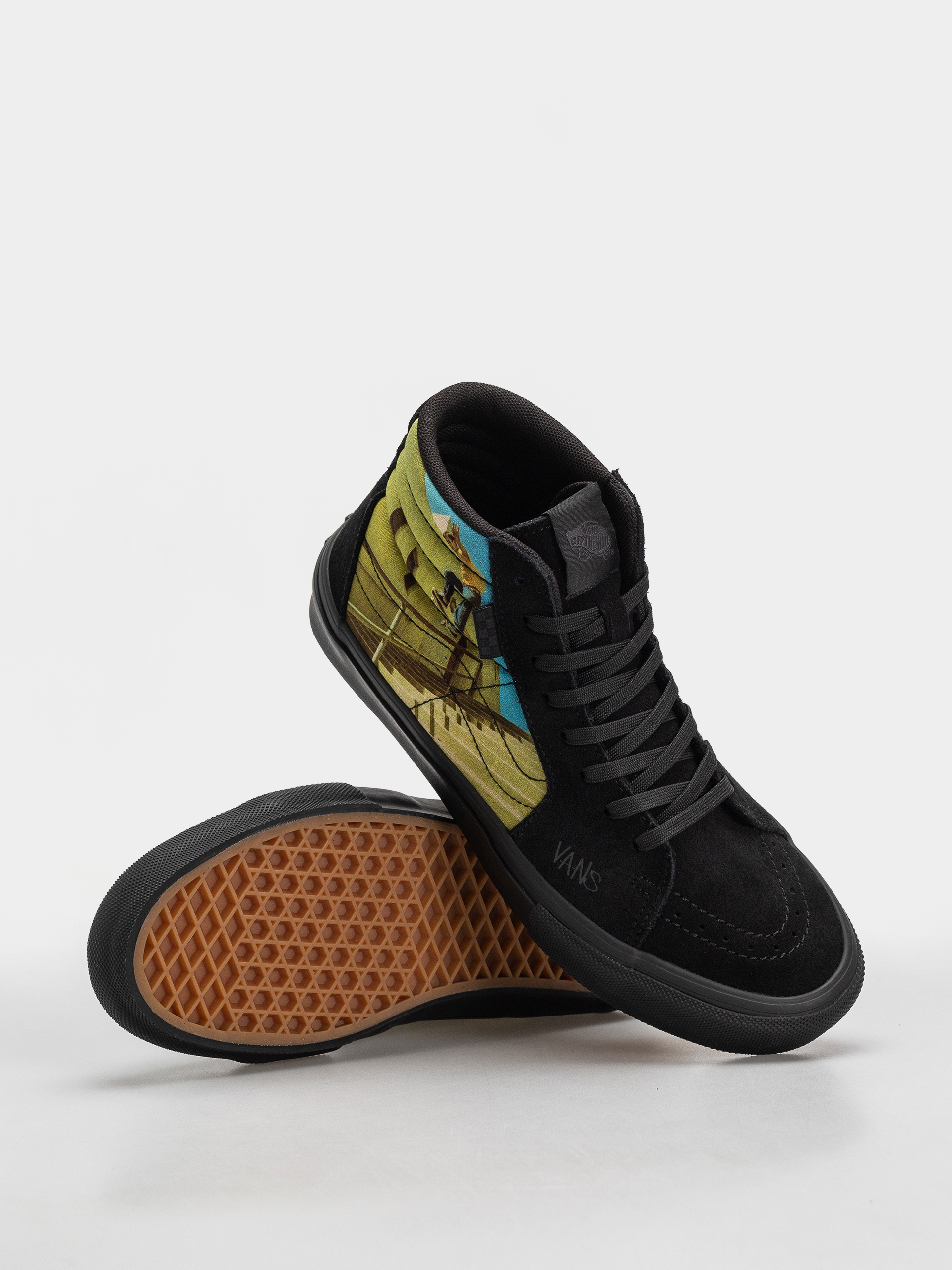 Vans Skate Sk8 Hi Cipők (black/multi)