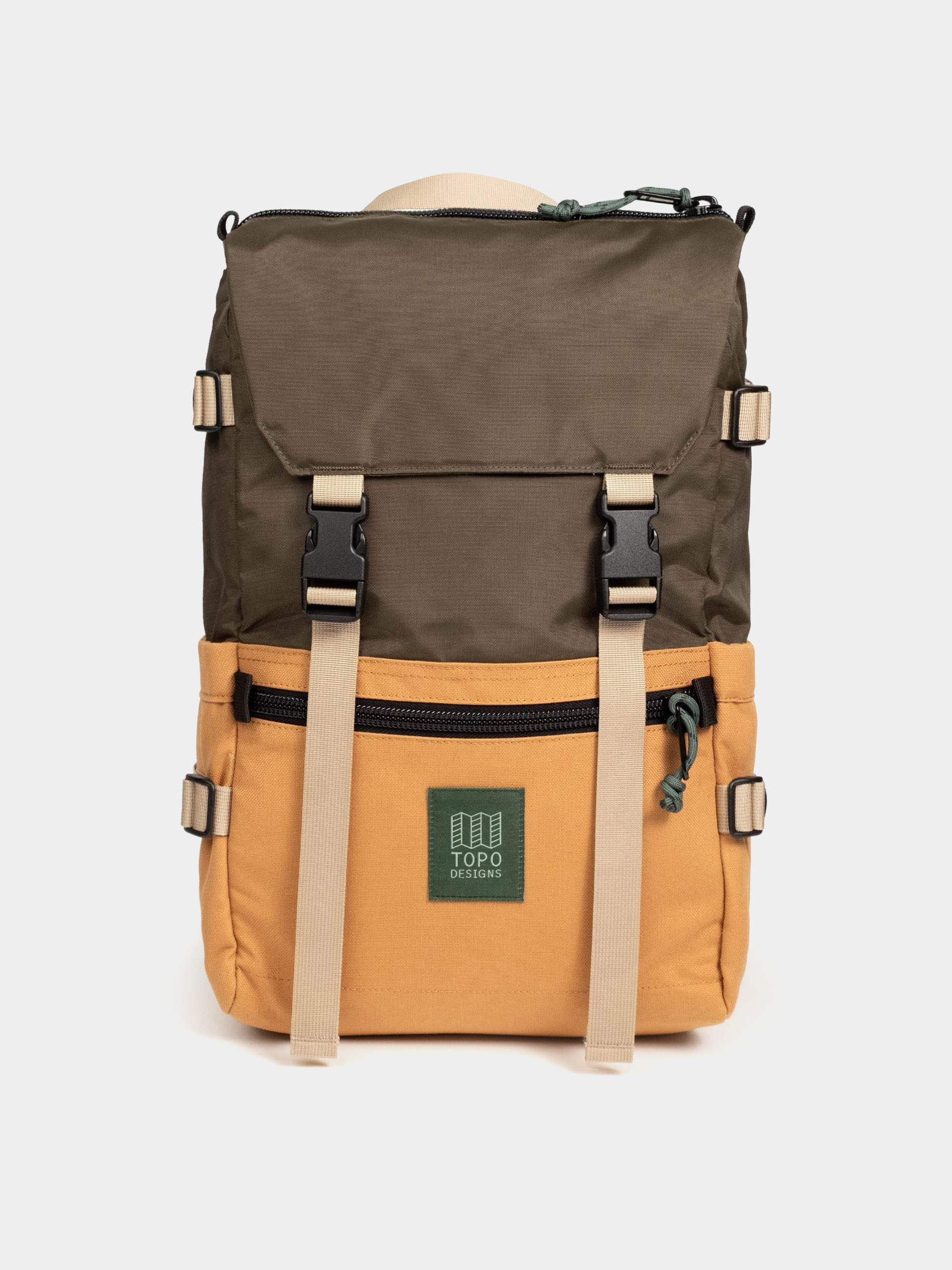 Hu00e1tizsu00e1k Topo Designs Rover Pack Classic (woodland/brown oak)