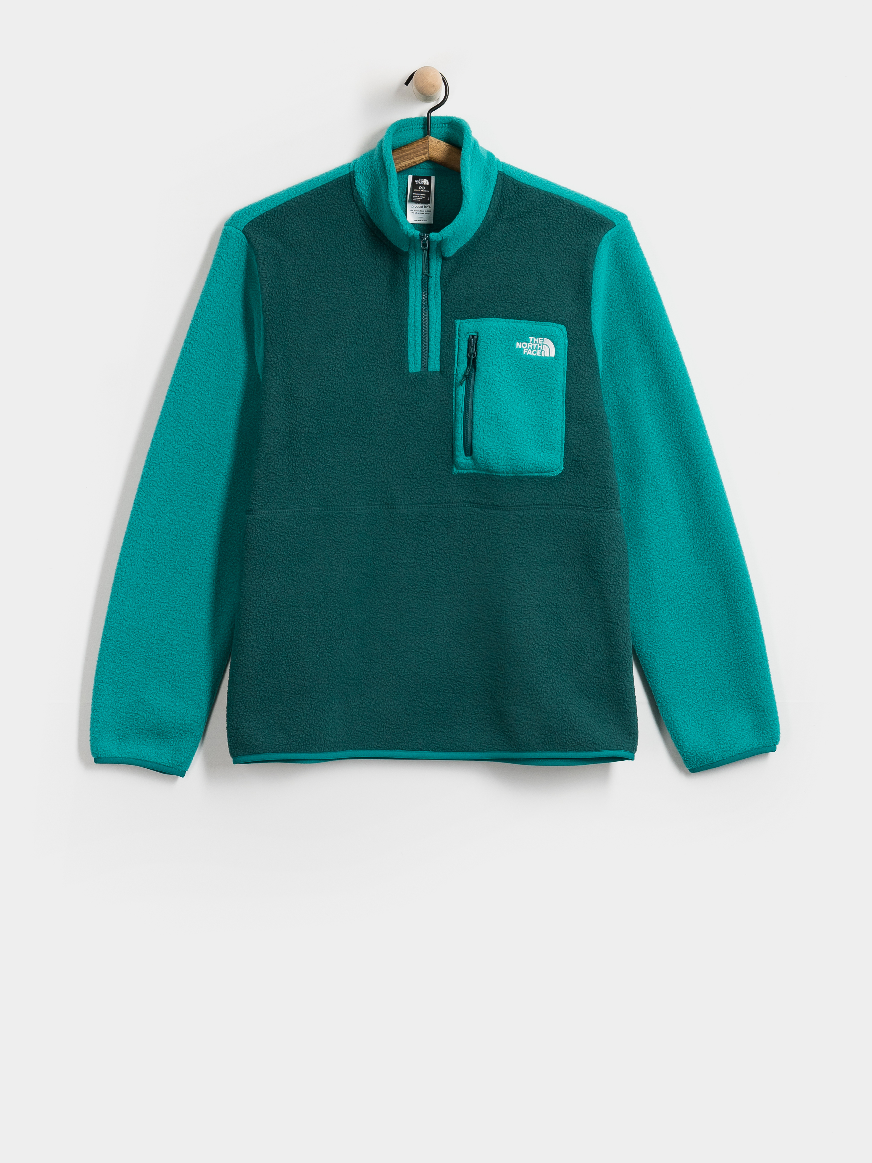 Férfi The North Face Yumiori 1/4 Zip Polár pulóver (pacific teal/restorativ)