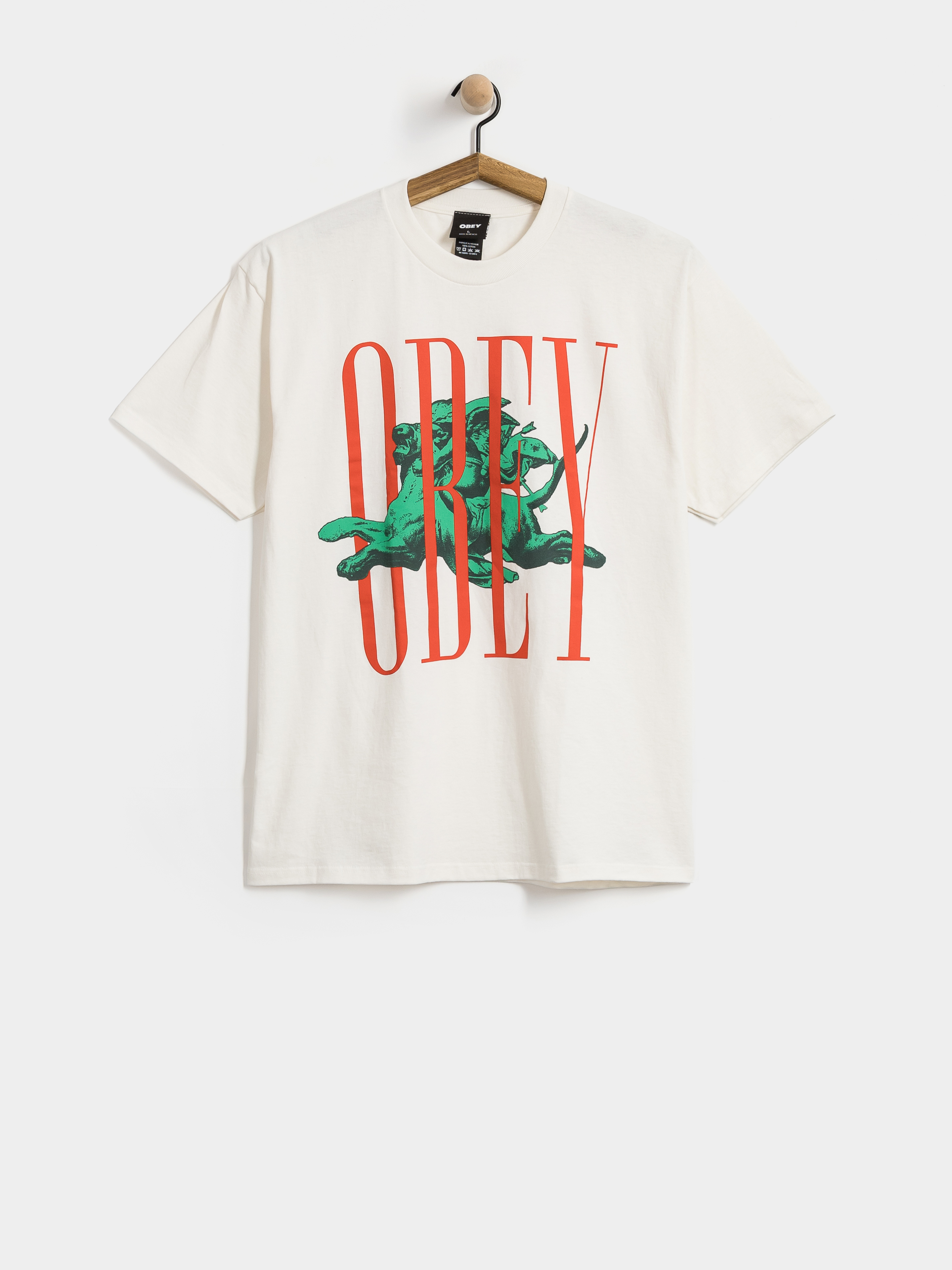 OBEY Pillars Póló (vintage white)