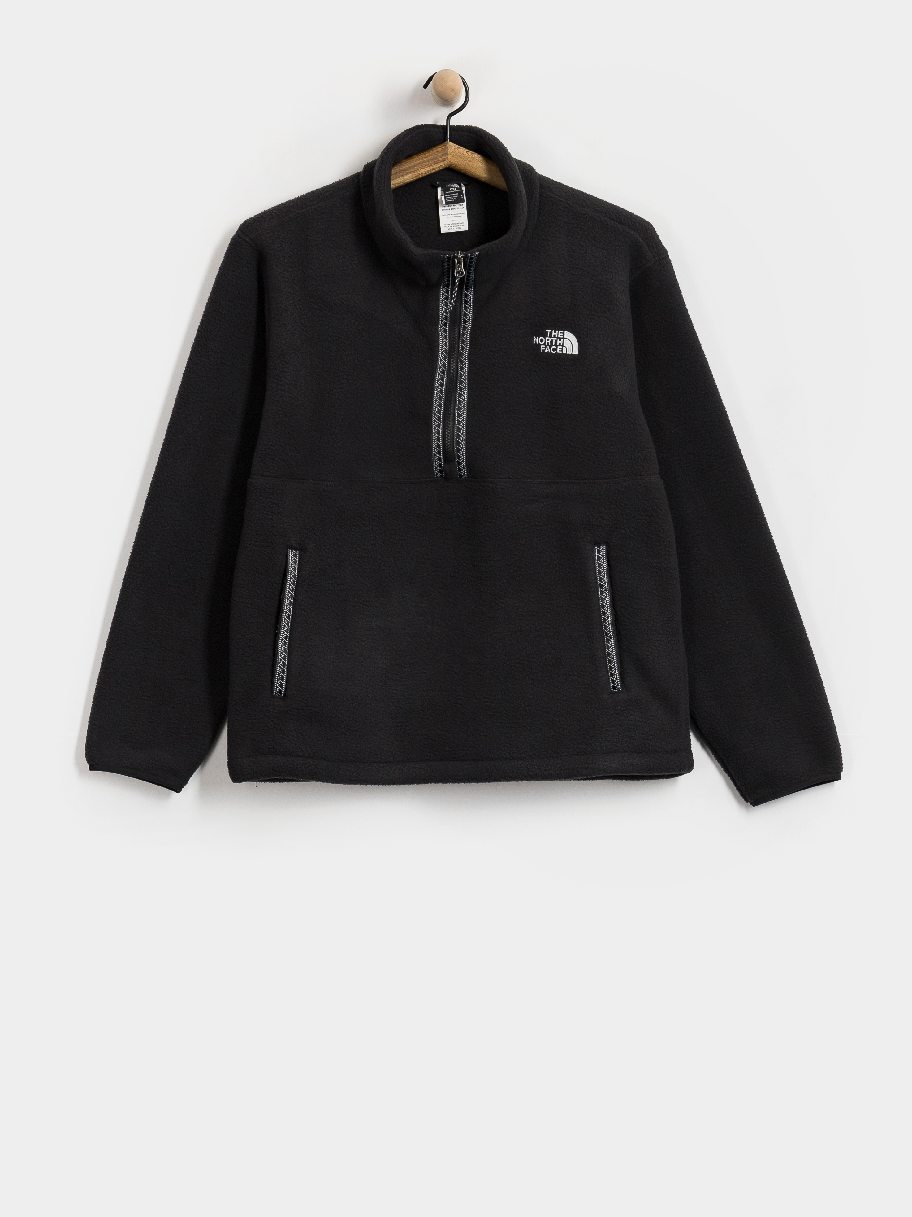 Férfi Polár pulóver The North Face Fleeski 1/4 Zip (tnf black/tnf black)