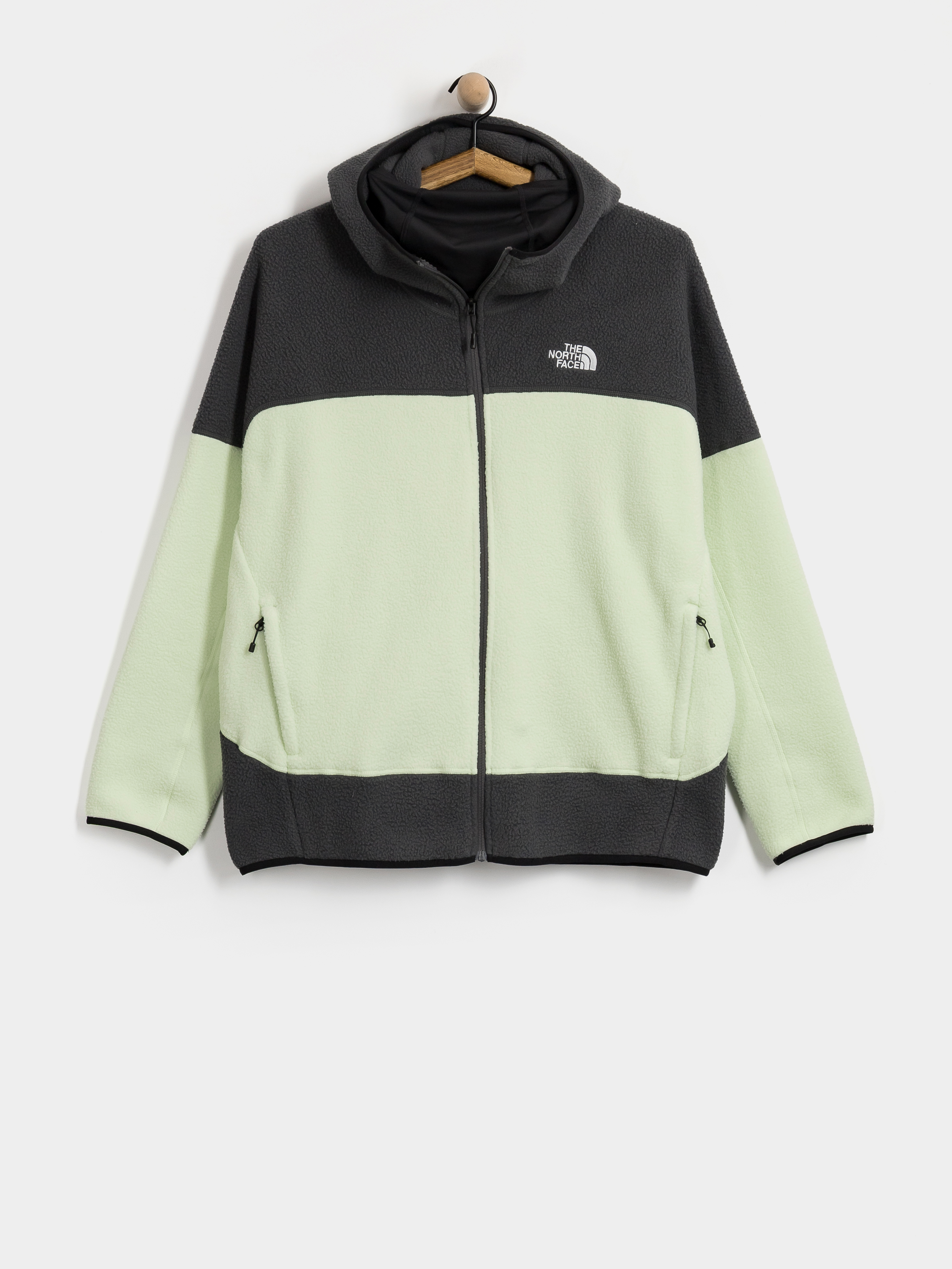 Pulóver The North Face Nse Full Zip Mask Fleece (calcified lime/anthraci)