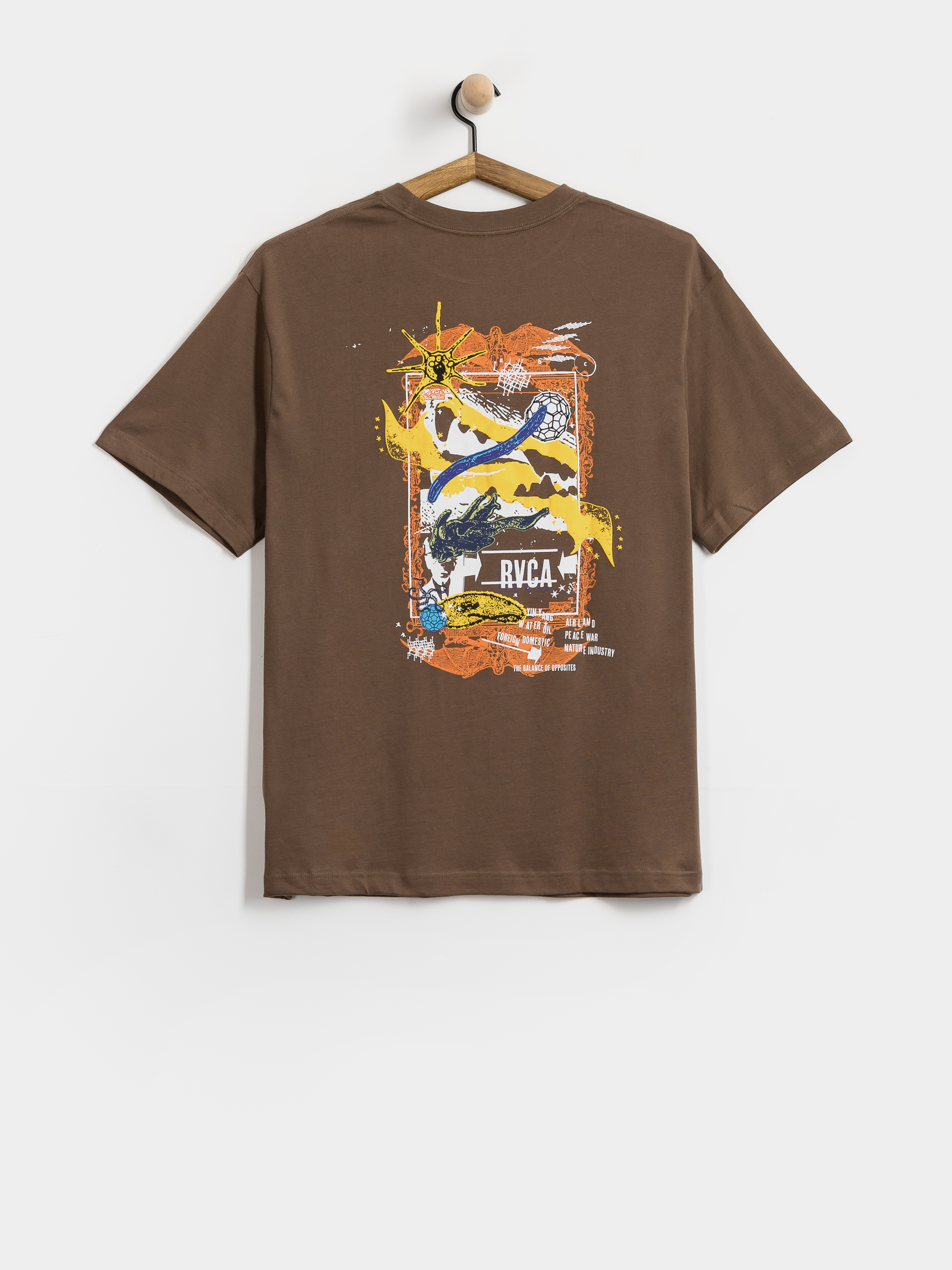 RVCA Rvca Mash Up Póló (wood)
