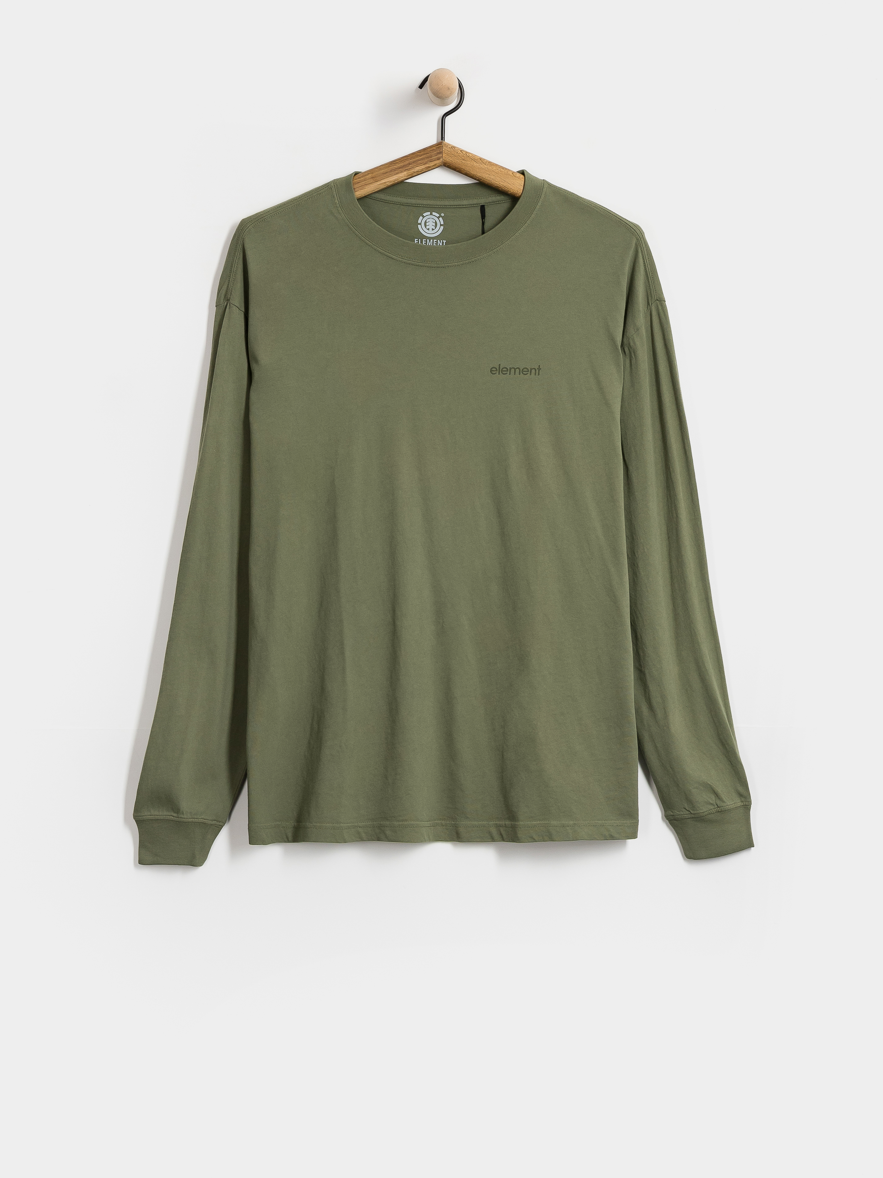 Hosszú ujjú felső Element Lowcase Pigment (bronze green)