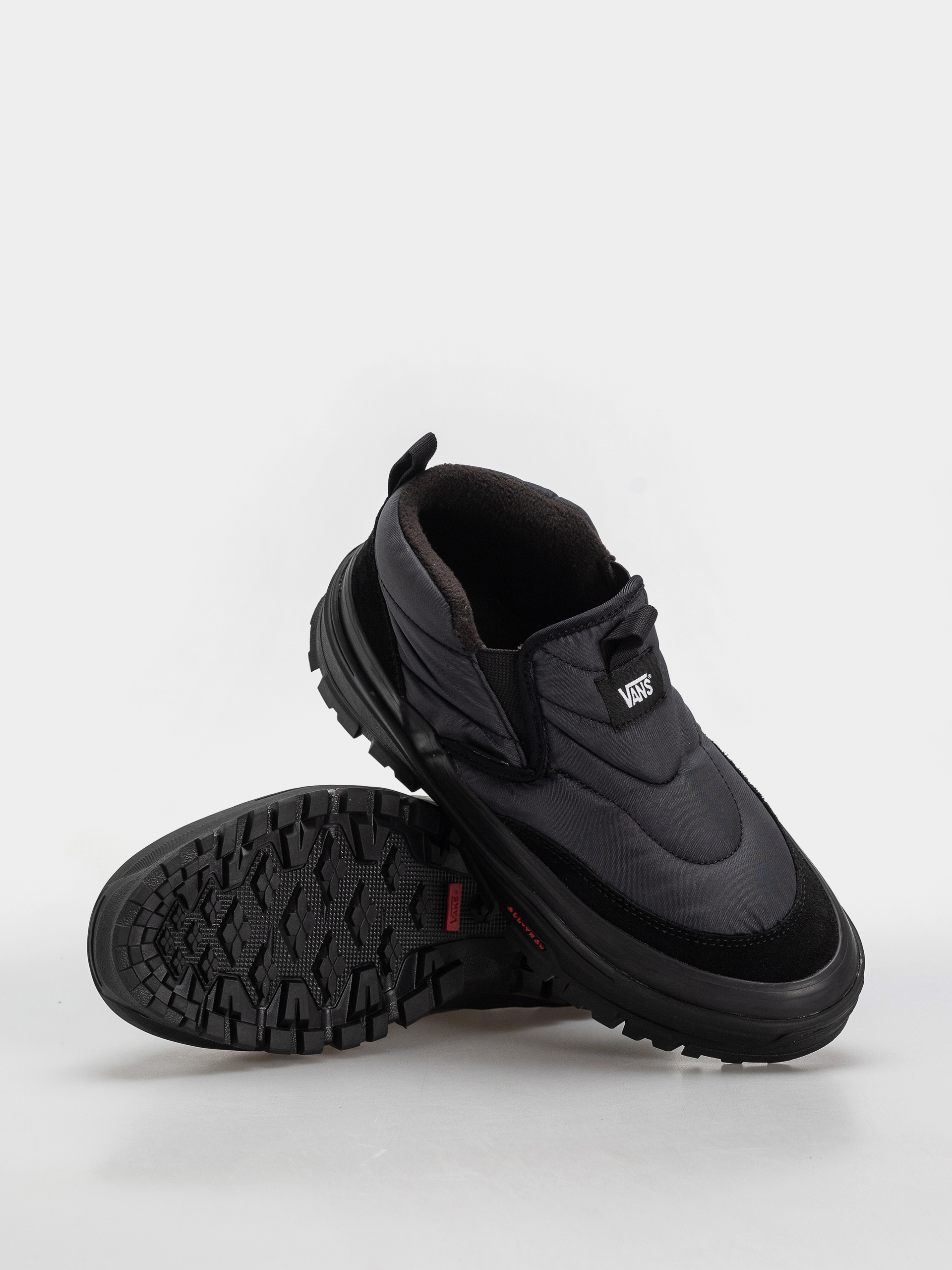 Vans Mid Slip Puff Cipők (black/black)
