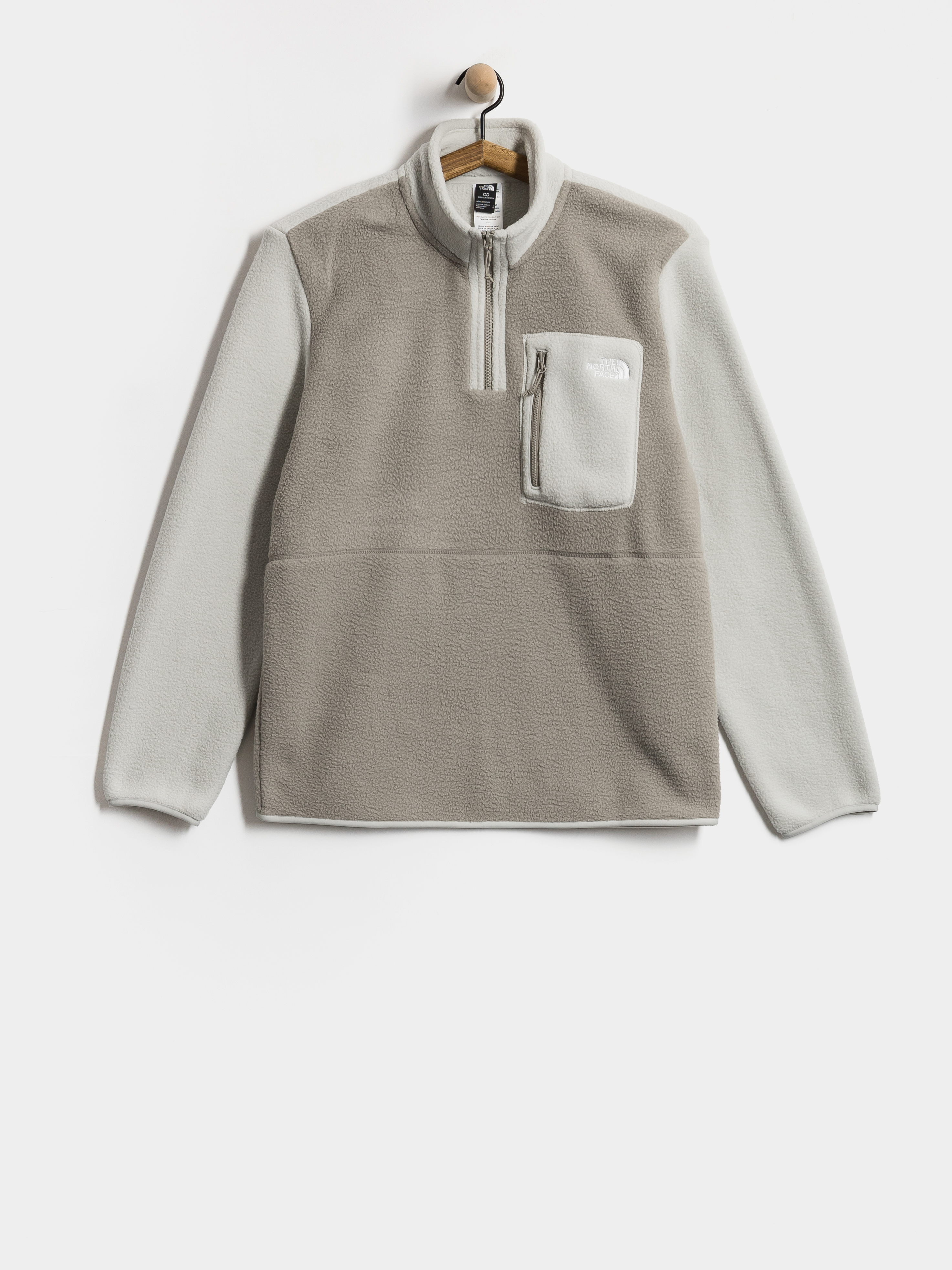 The North Face Yumiori 1/4 Zip Polu00e1r pulu00f3ver (stone slab/cumulus cloud)