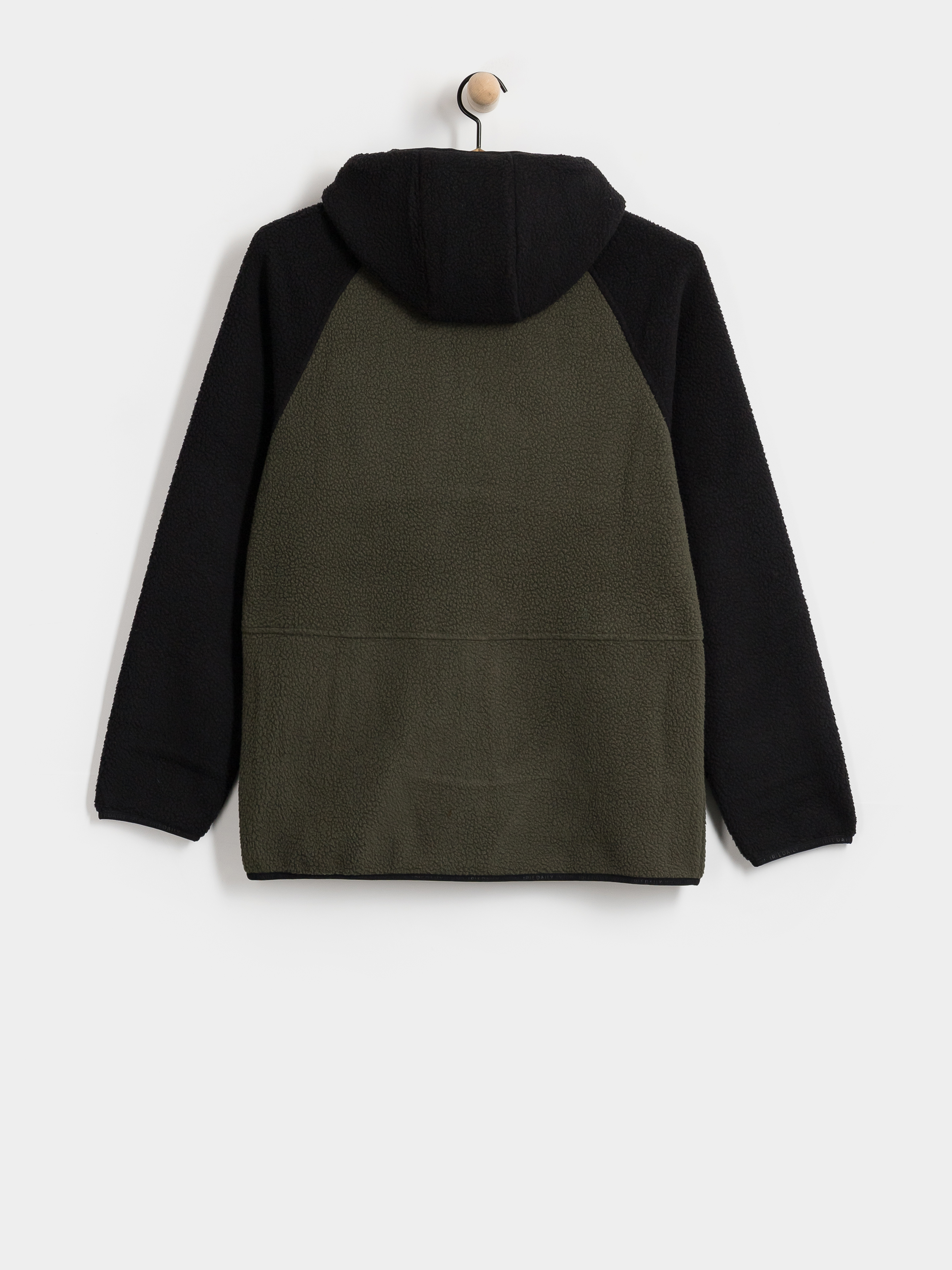 Férfi Iriedaily Quentin Fleece Polár pulóver (black olive)
