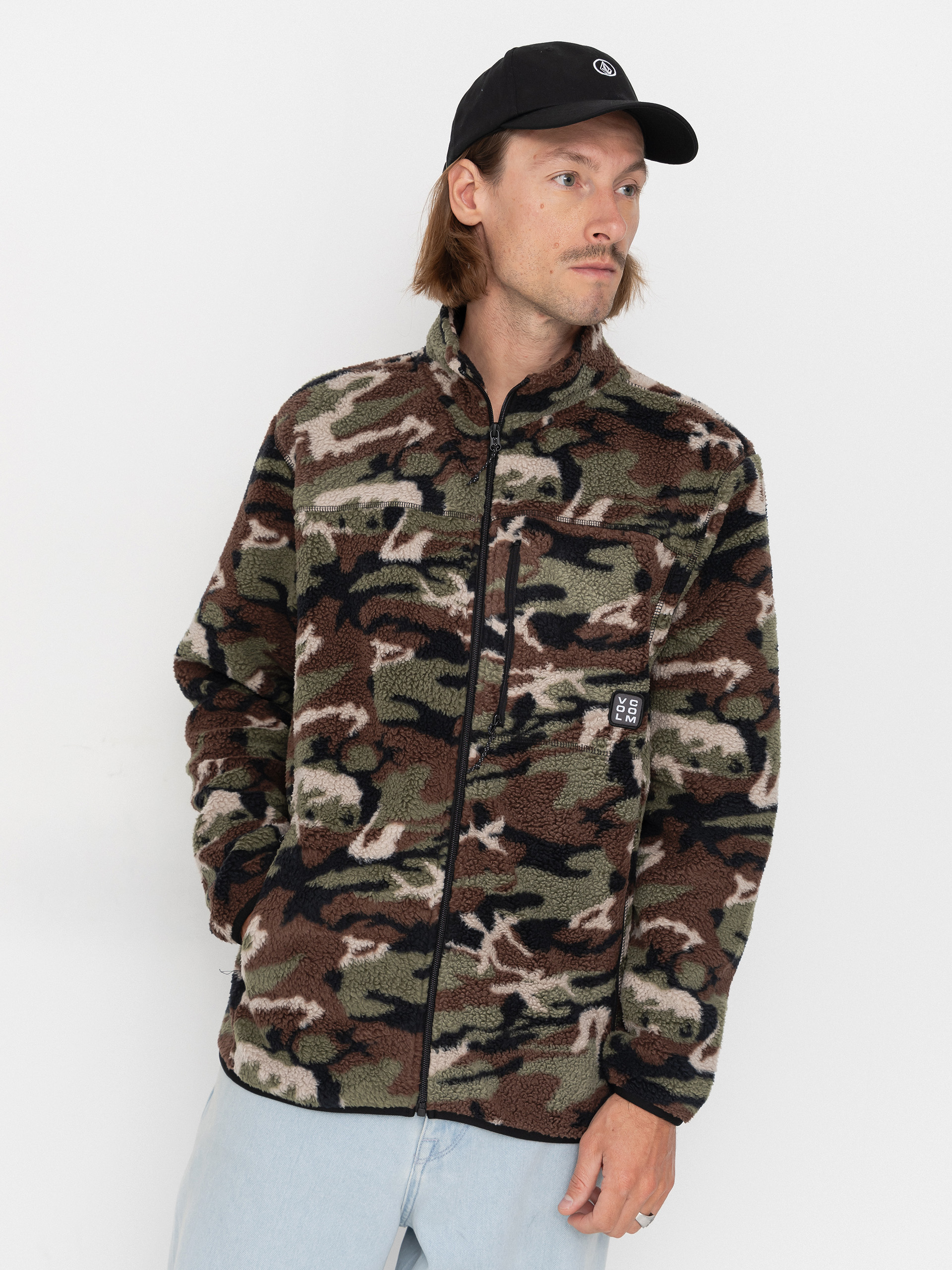 Volcom Nelson Sherpa Full Zip Pulóver (camoflauge)