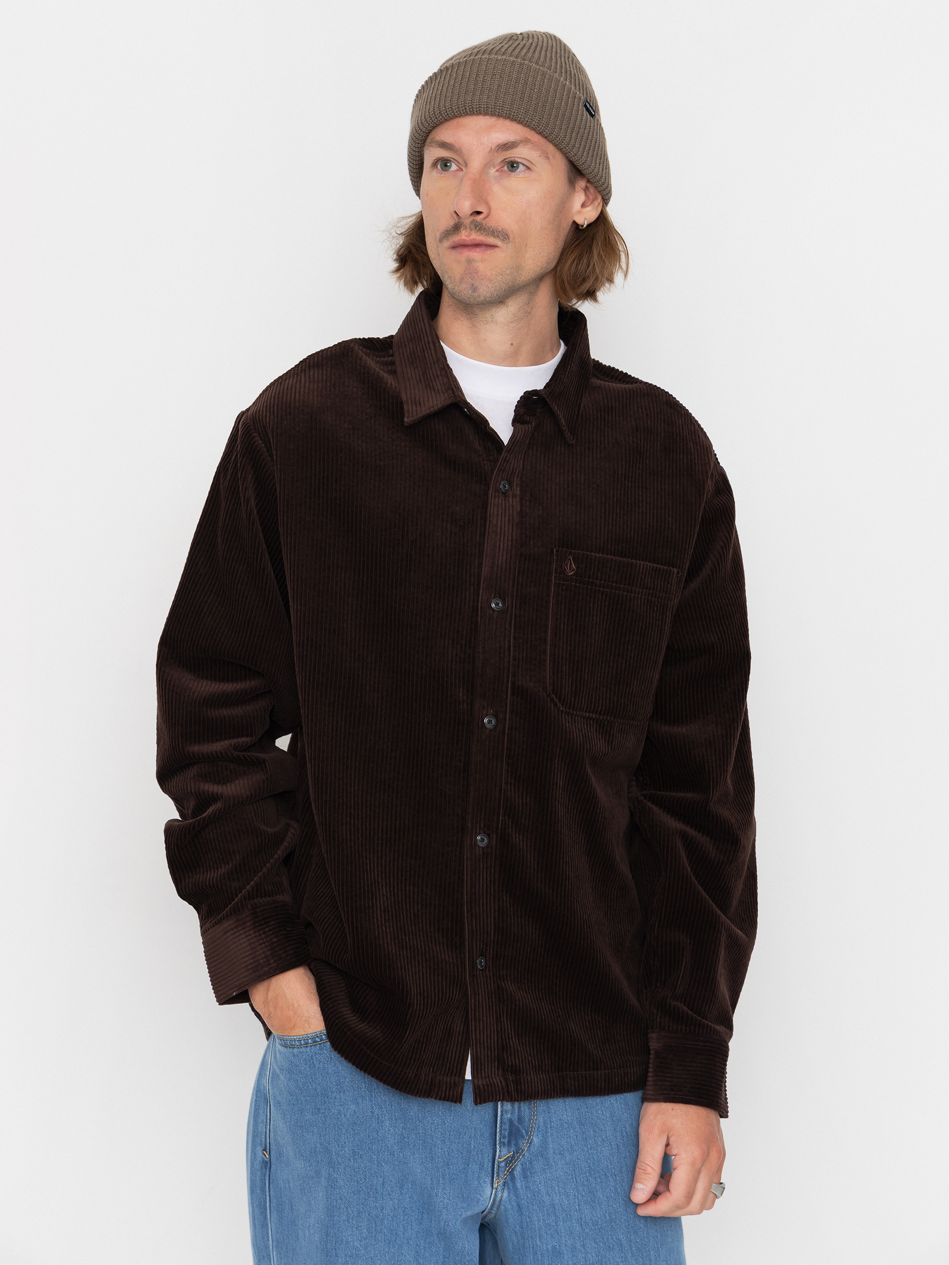 Volcom Fostered II Cord Ls Ing (cacao)
