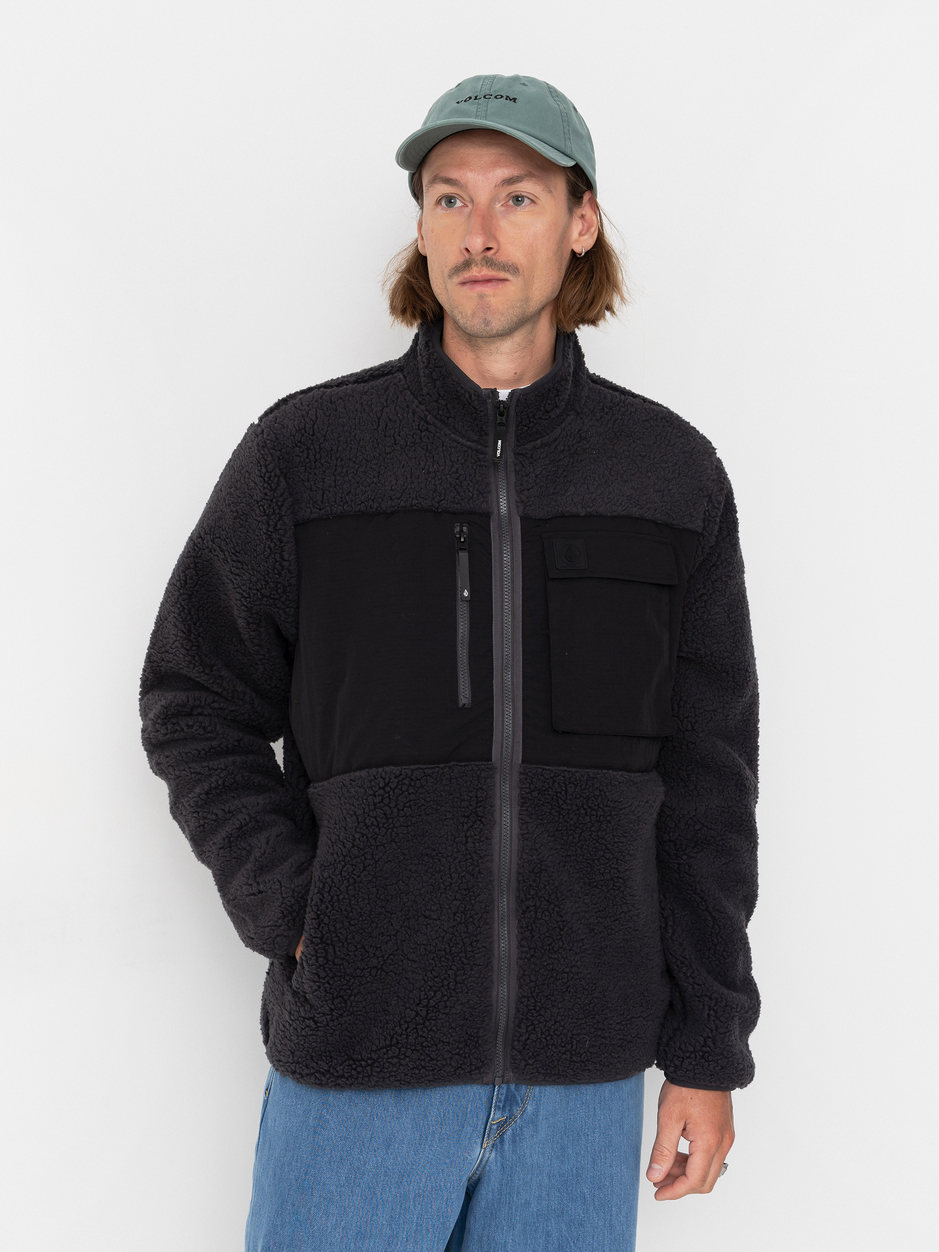 Volcom Storm Stone Zip Pulóver (asphalt black)