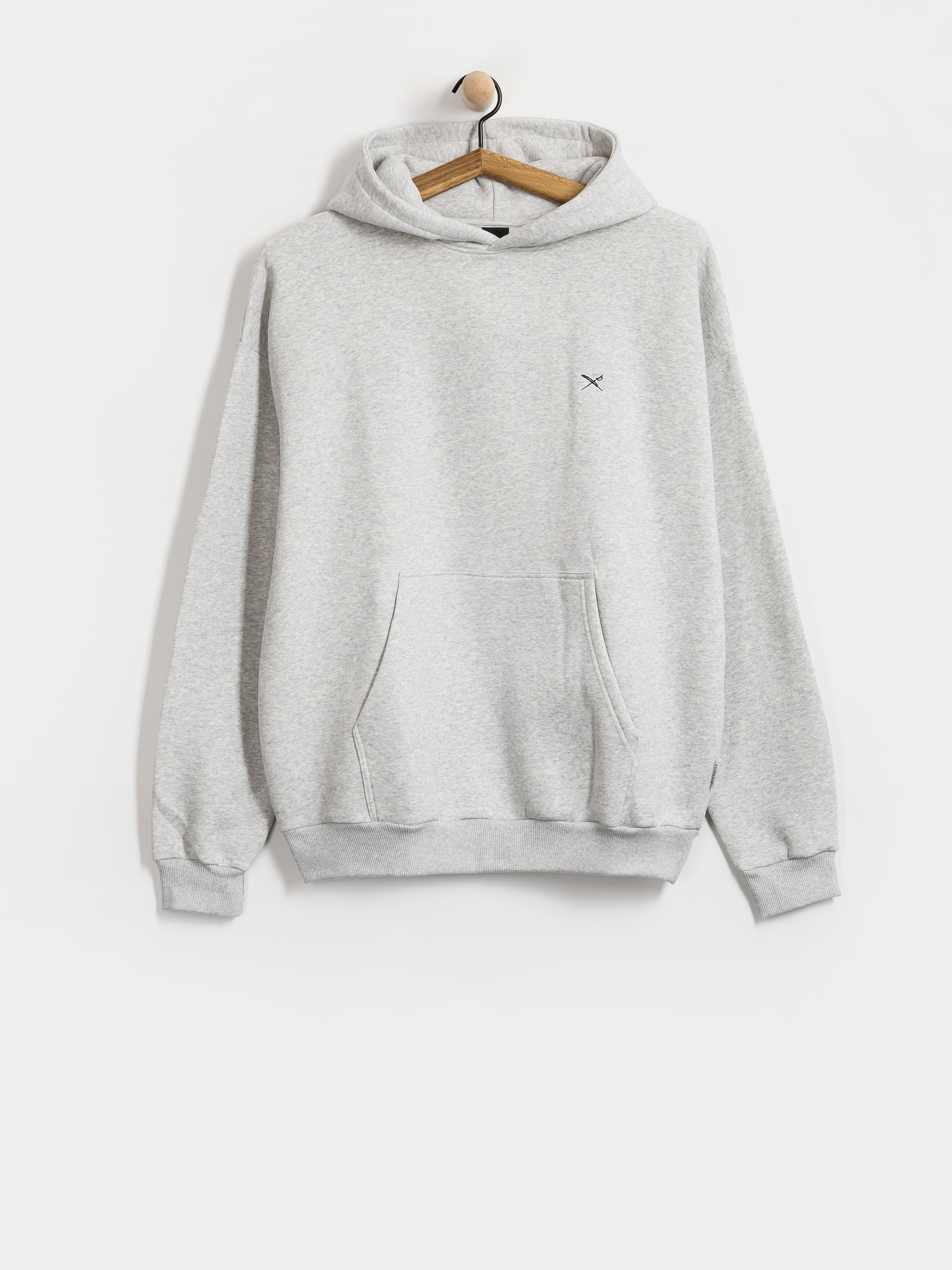 Kapucnis pulóver Iriedaily Flagloose HD (grey-mel.)
