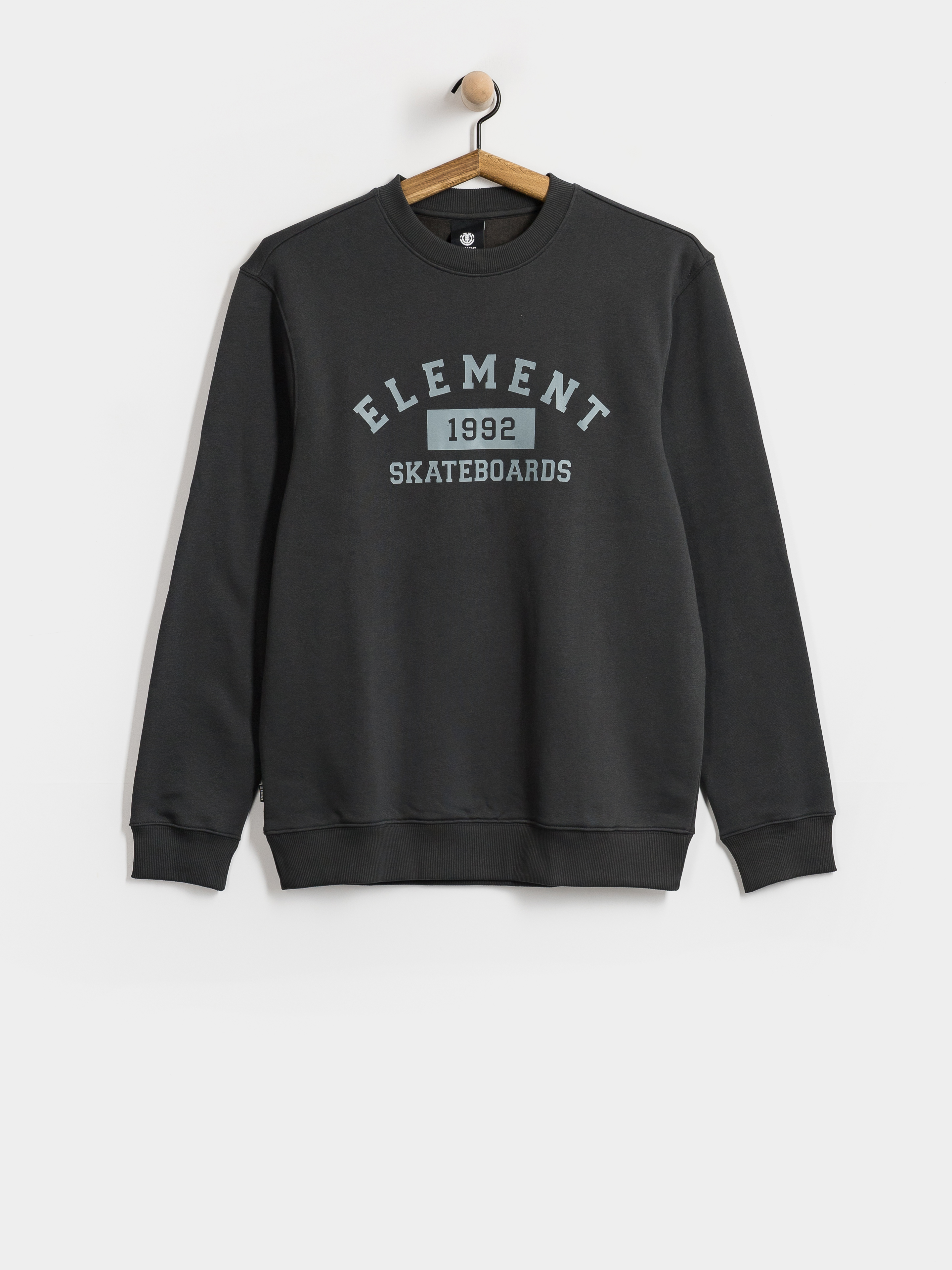 Kapucnis pulóver Element Home Team Cr (off black)