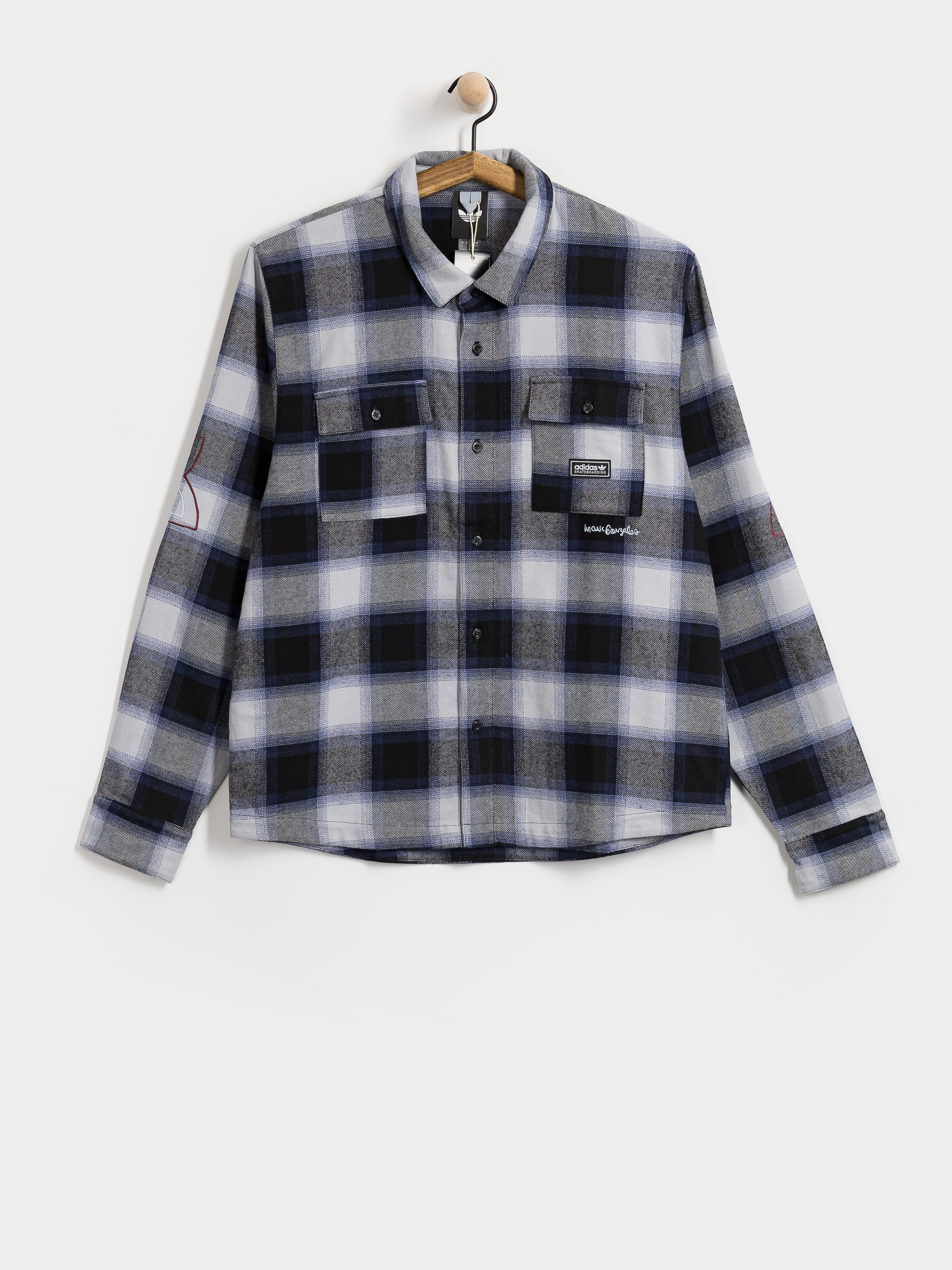 Ing adidas Gonz Flannel (black/mutprp/halsil)