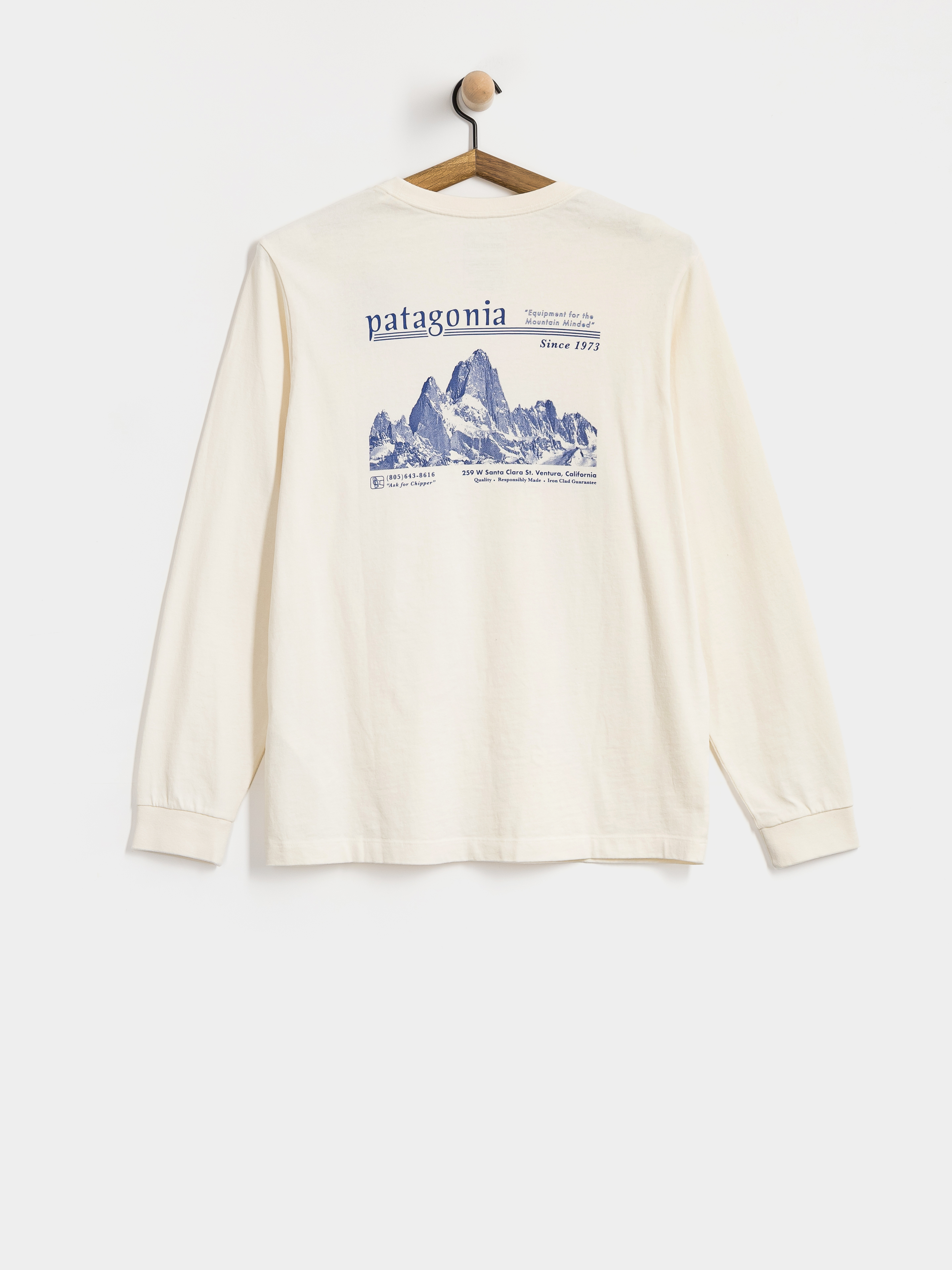 Patagonia MW Hut Tripper Skyline Hosszú ujjú felső (undyed natural)