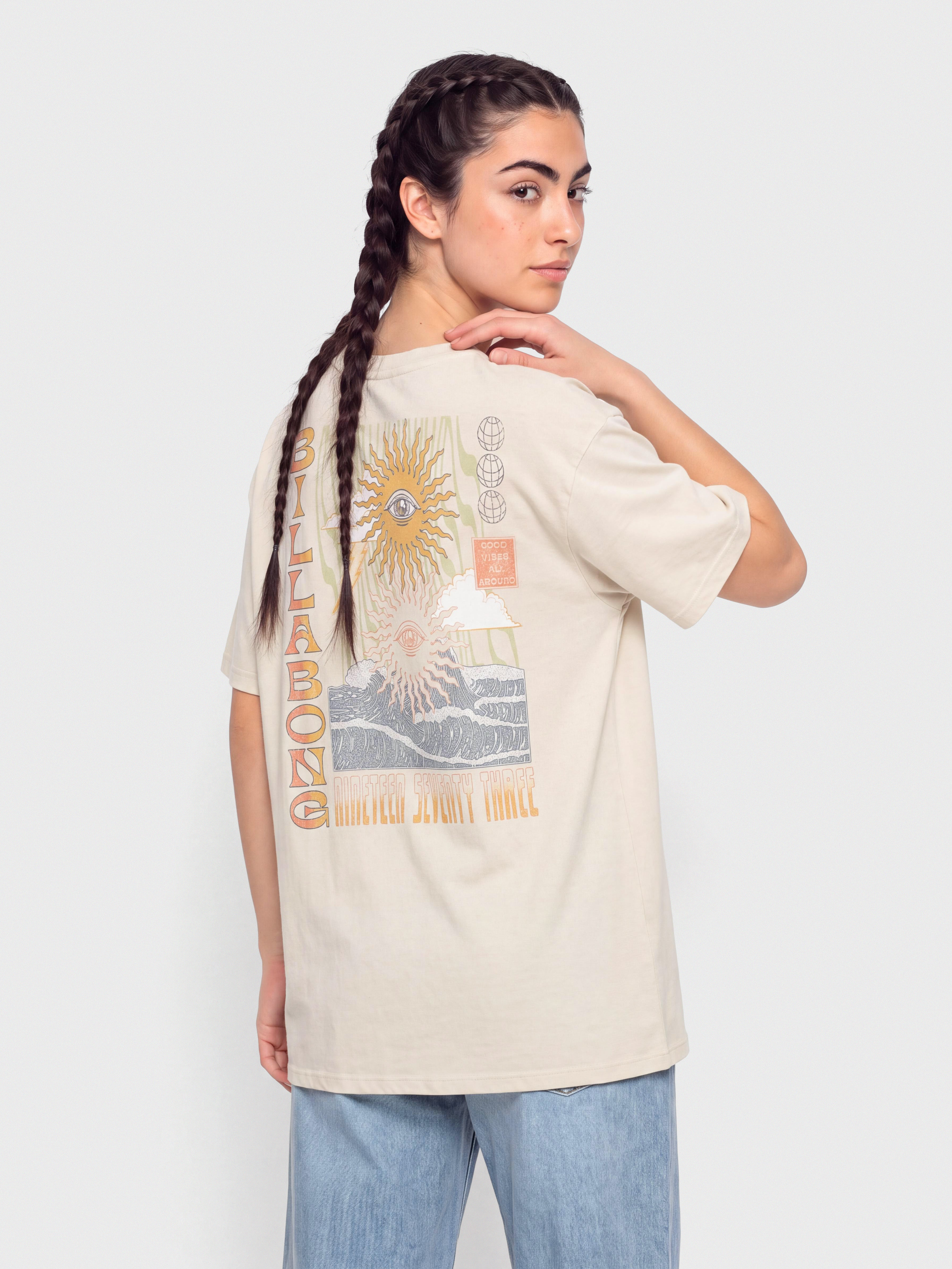 Billabong Adiv Good Vibes True Boy Wmn Póló (oatmeal)