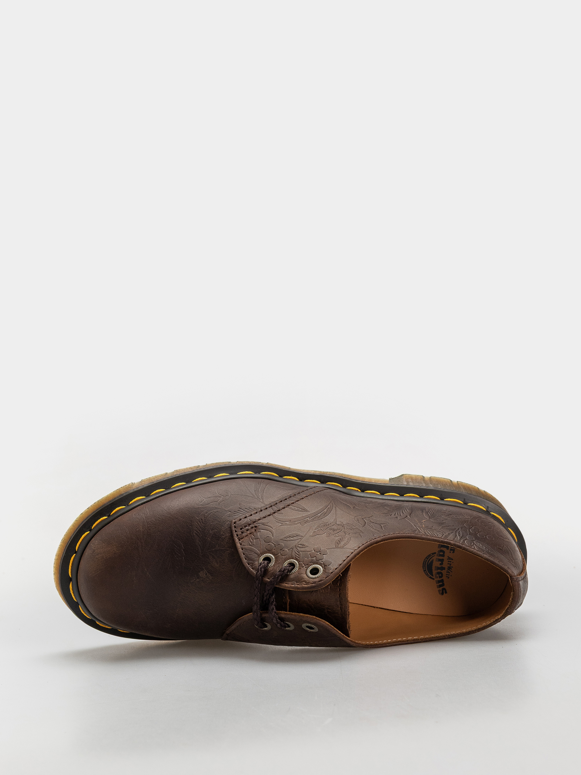 Dr. Martens 1461 Emboss Floral Wmn Cipők (dark brown)