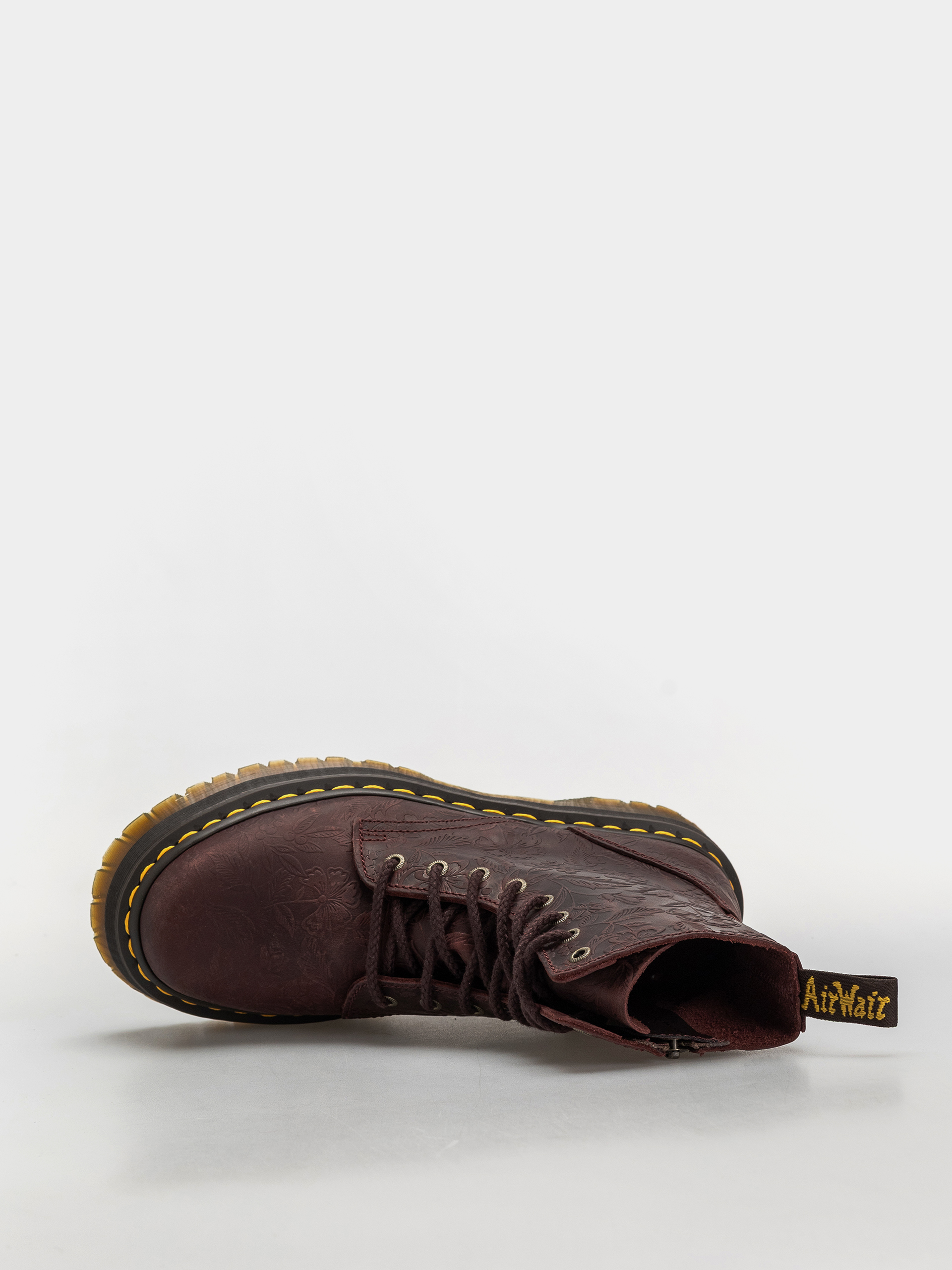 Dr. Martens Jadon Emboss Floral Wmn Cipők (cherry red)