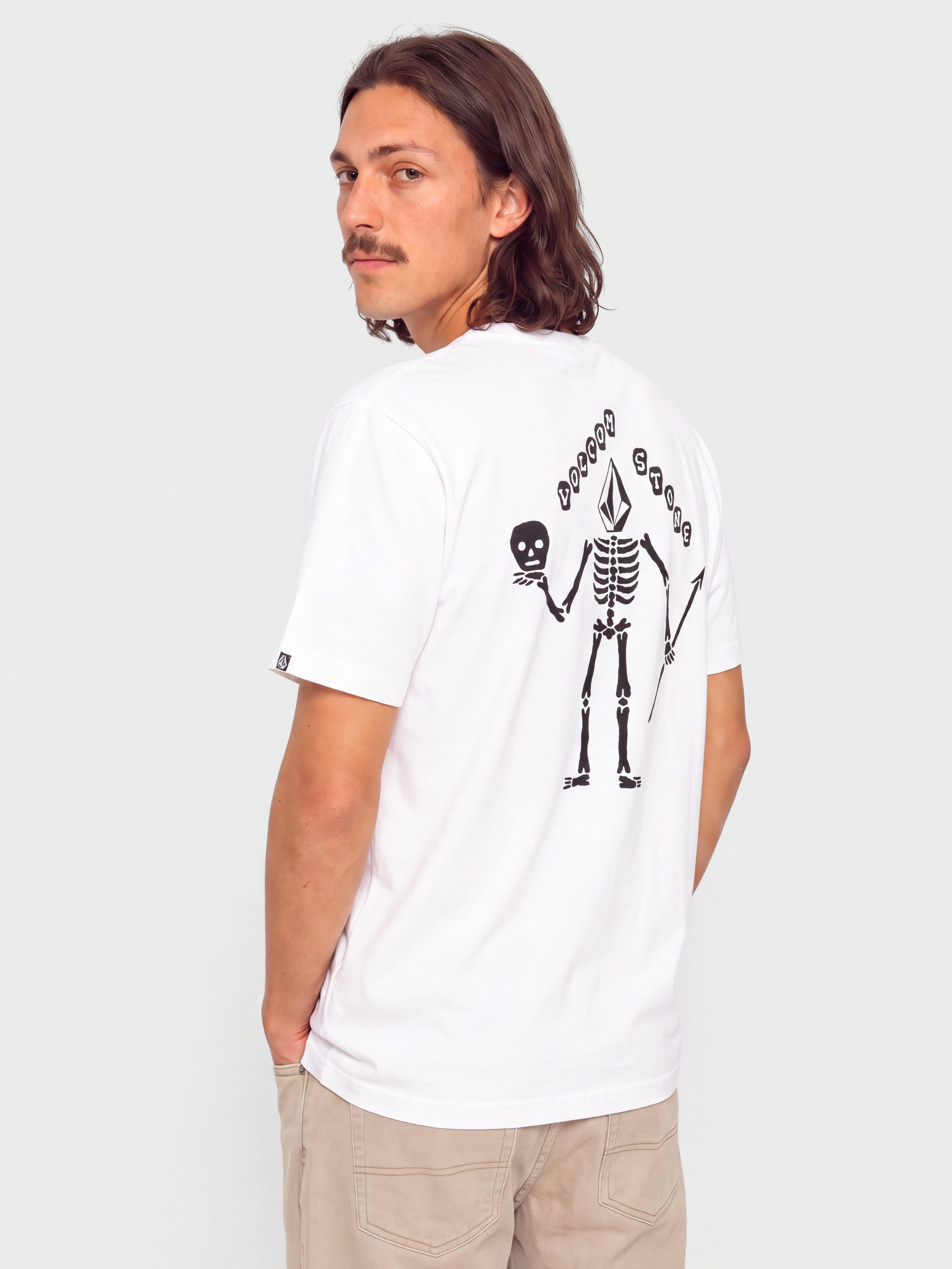 Póló Volcom Felix Skull Bsc (white)