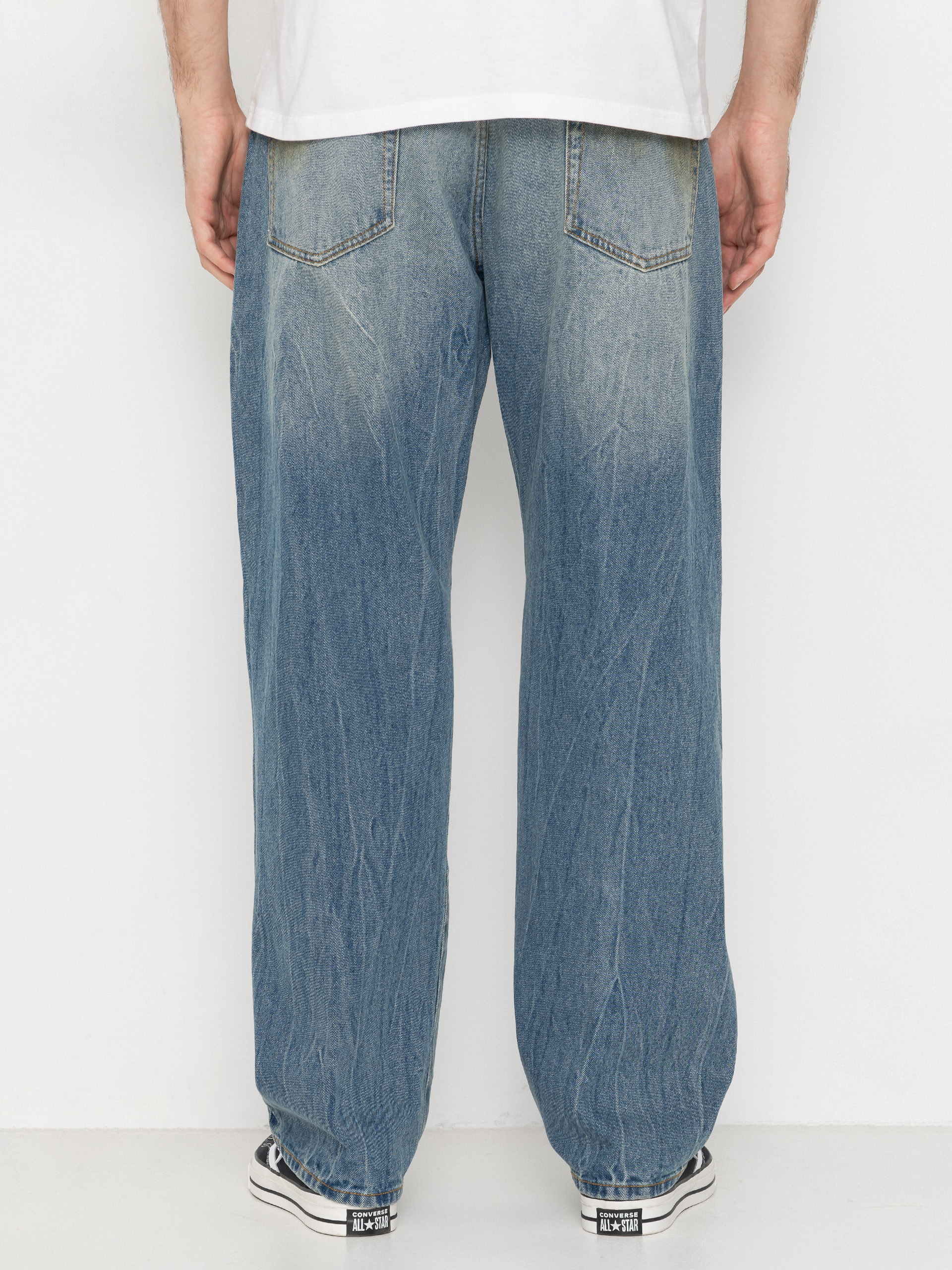 Kisnadrág OBEY Nelson Straight Denim (garage wash indigo)