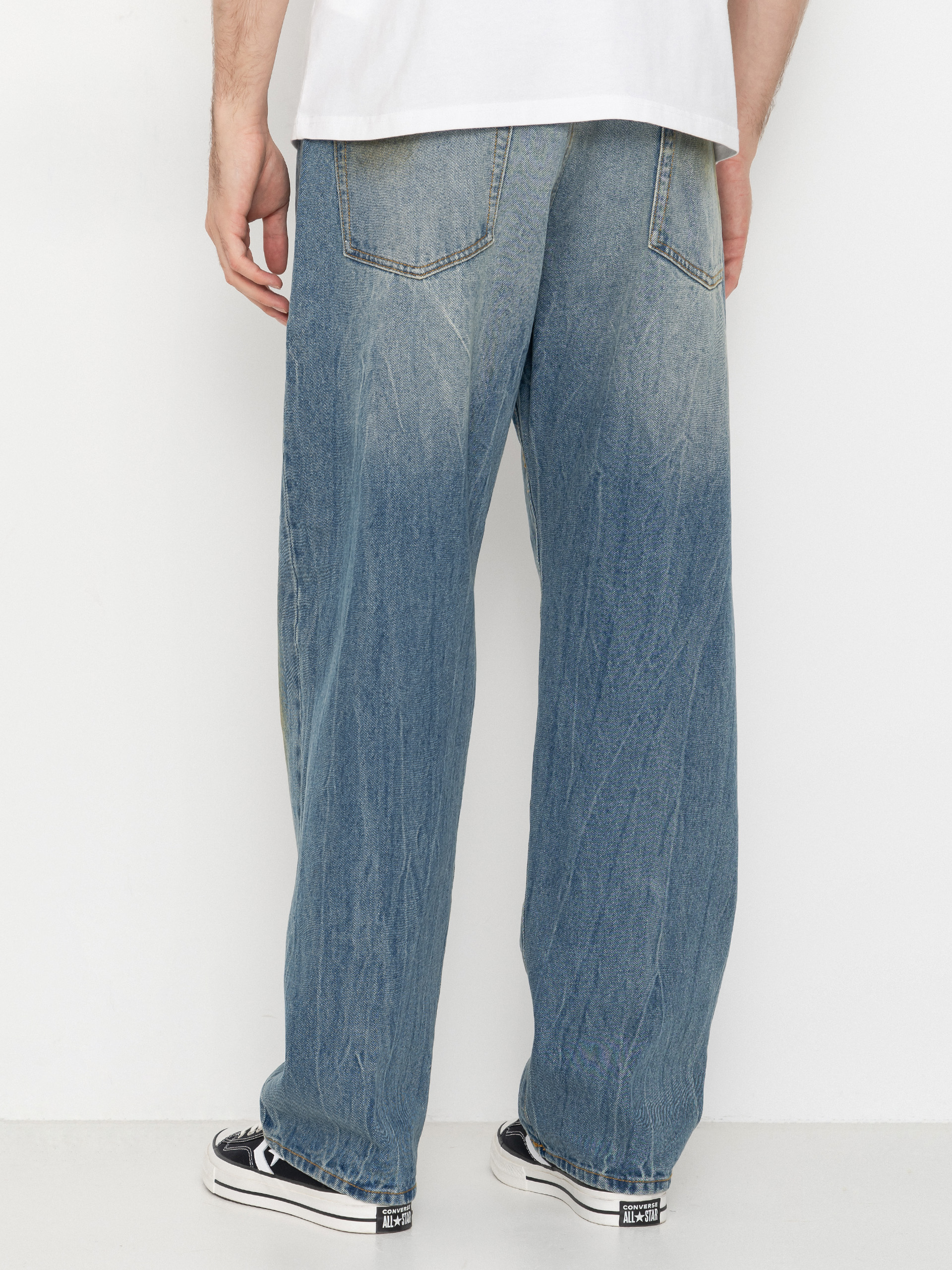 Kisnadrág OBEY Nelson Straight Denim (garage wash indigo)