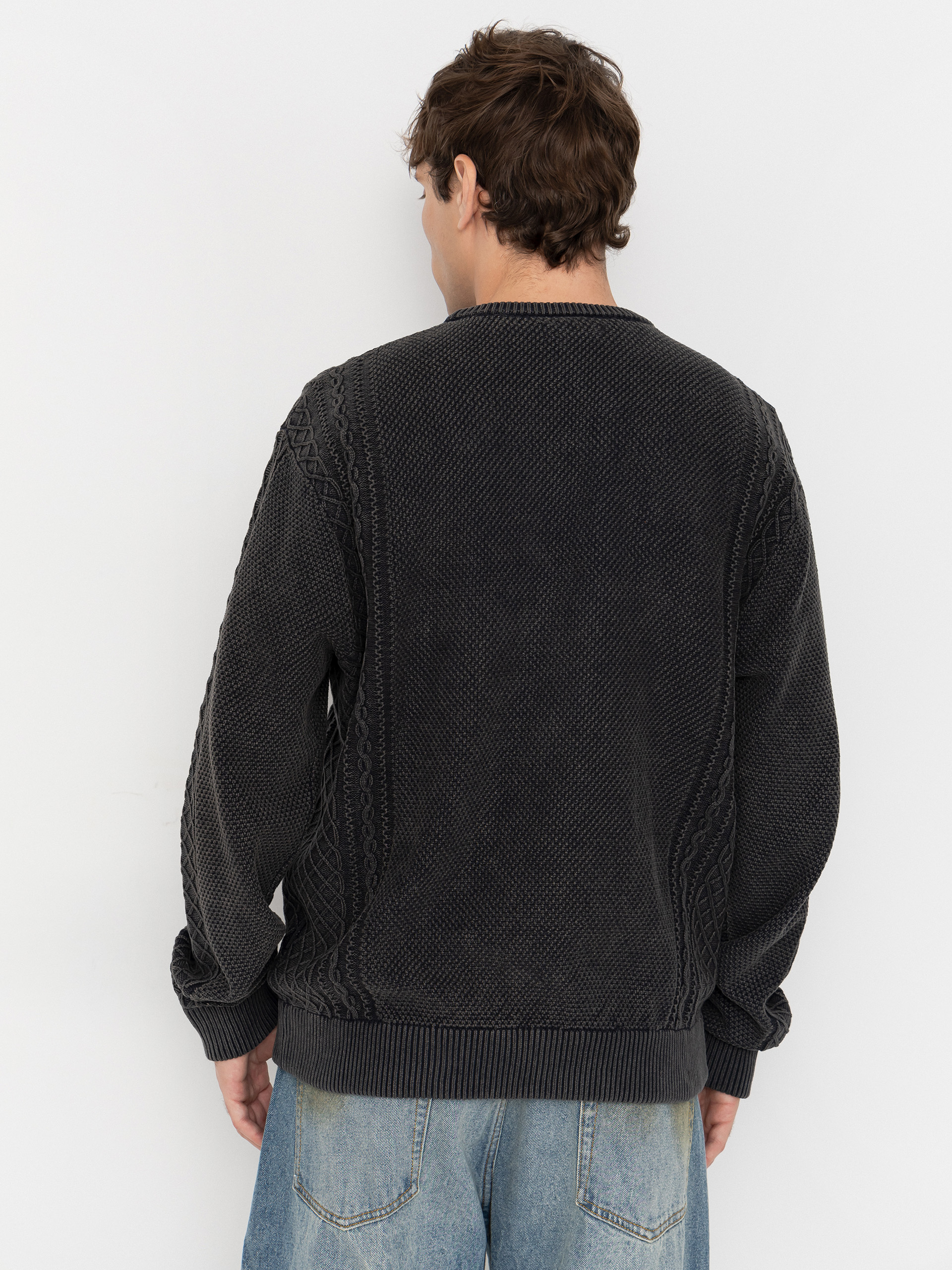 Pulóver Iriedaily Vintage Structure (black wash)