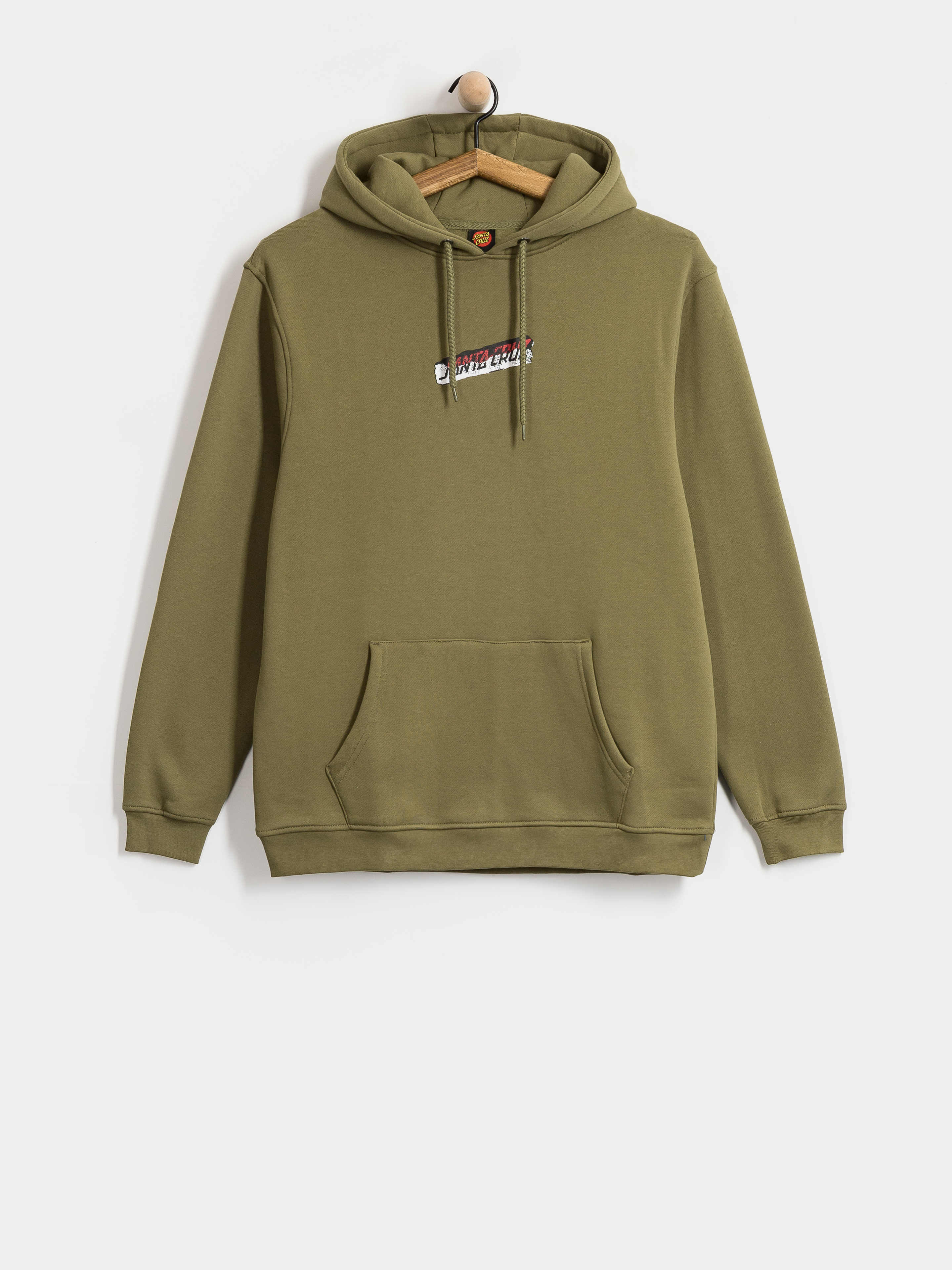 Kapucnis pulóver Santa Cruz Damaged Hand HD (deep olive)