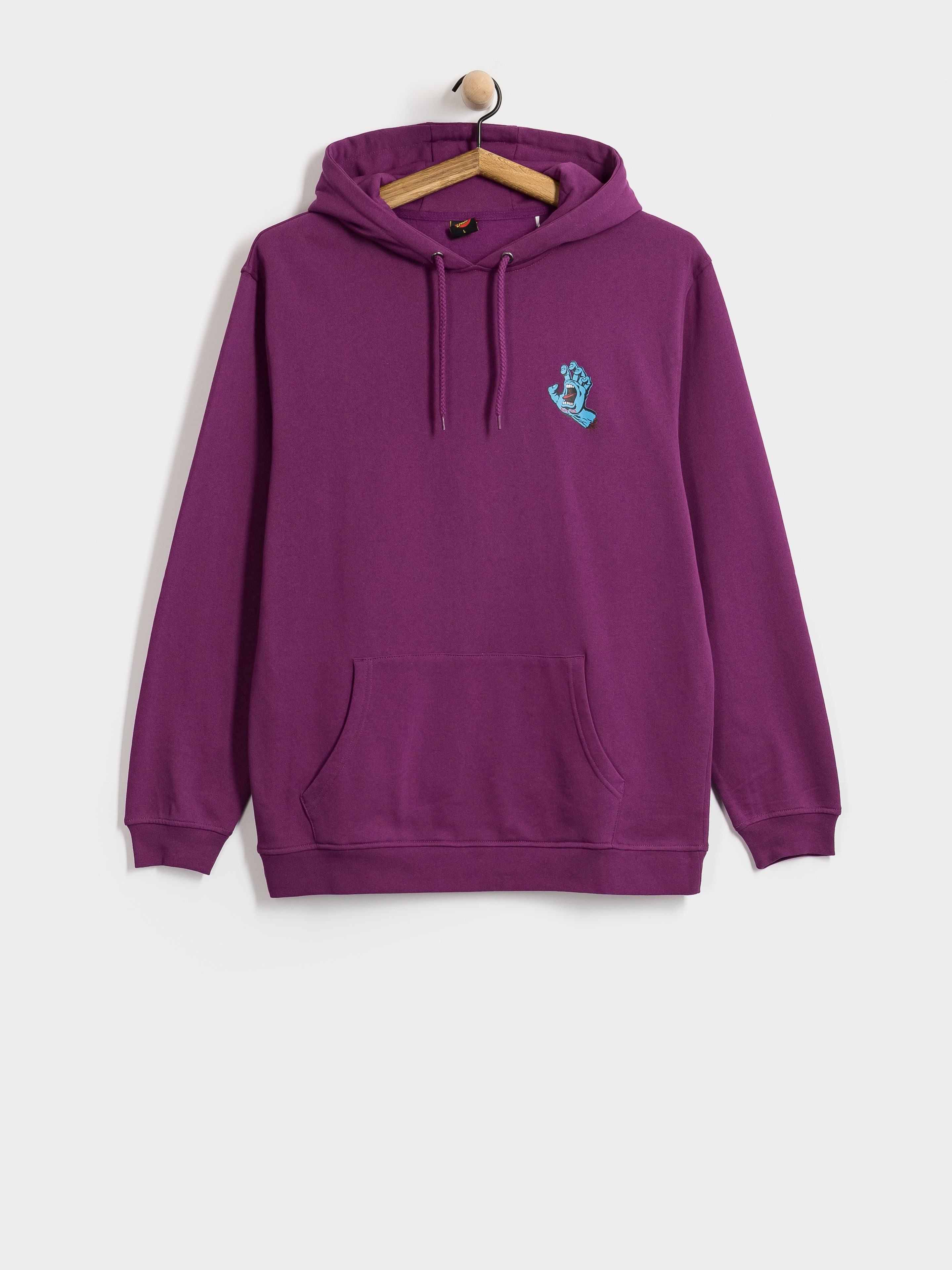 Kapucnis pulóver Santa Cruz Screaming Hand Chest HD (fresh purple)