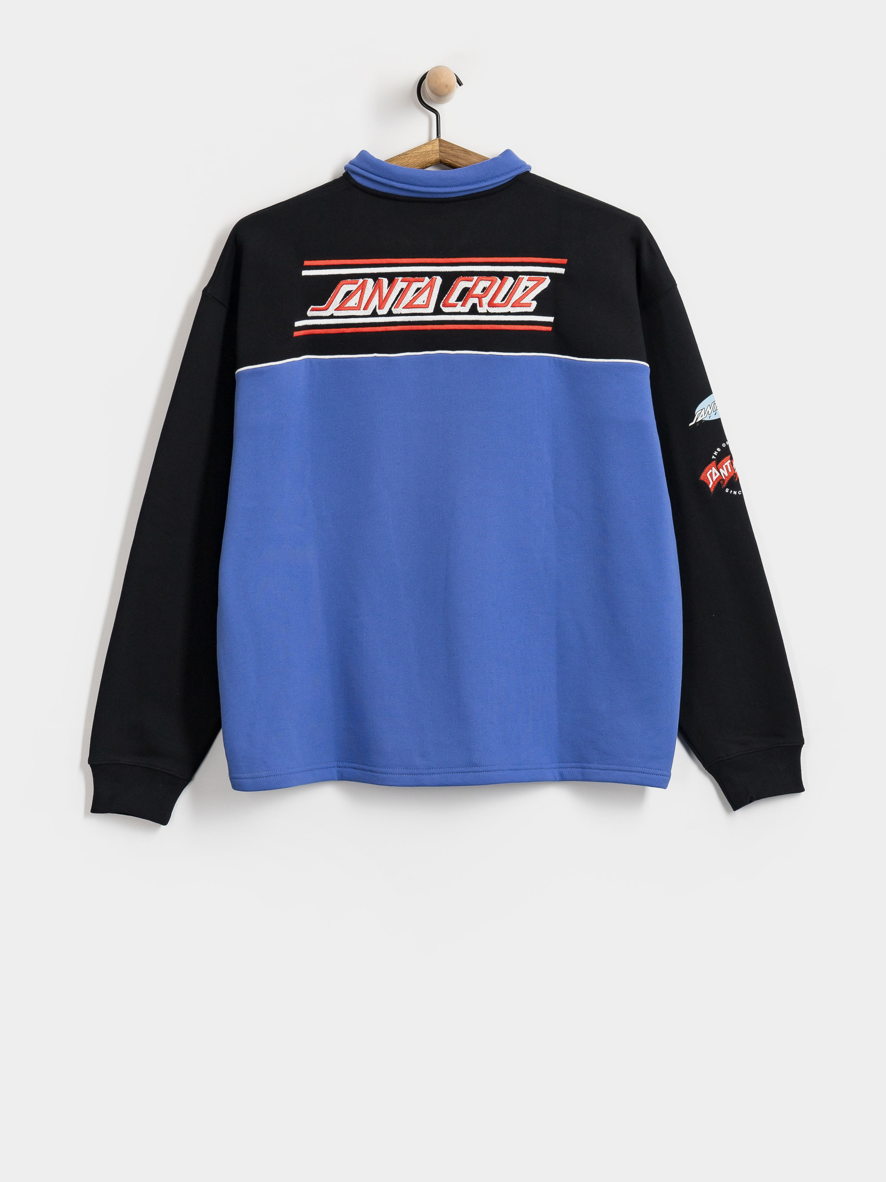 Pulóver Santa Cruz Podium 1/4 Zip (black/sapphire)
