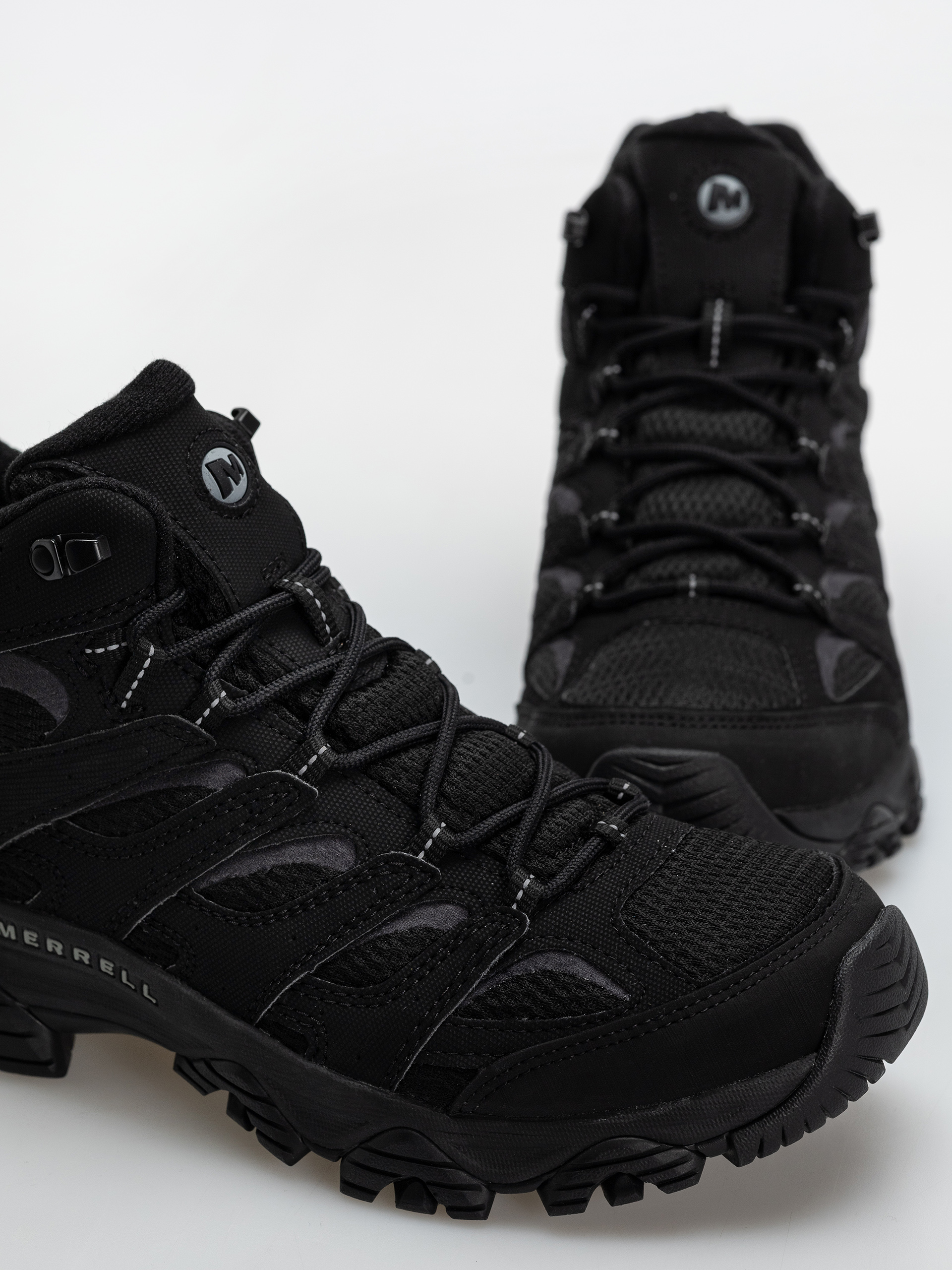 Merrell Moab 3 Syn Mid Cipők (triple black)