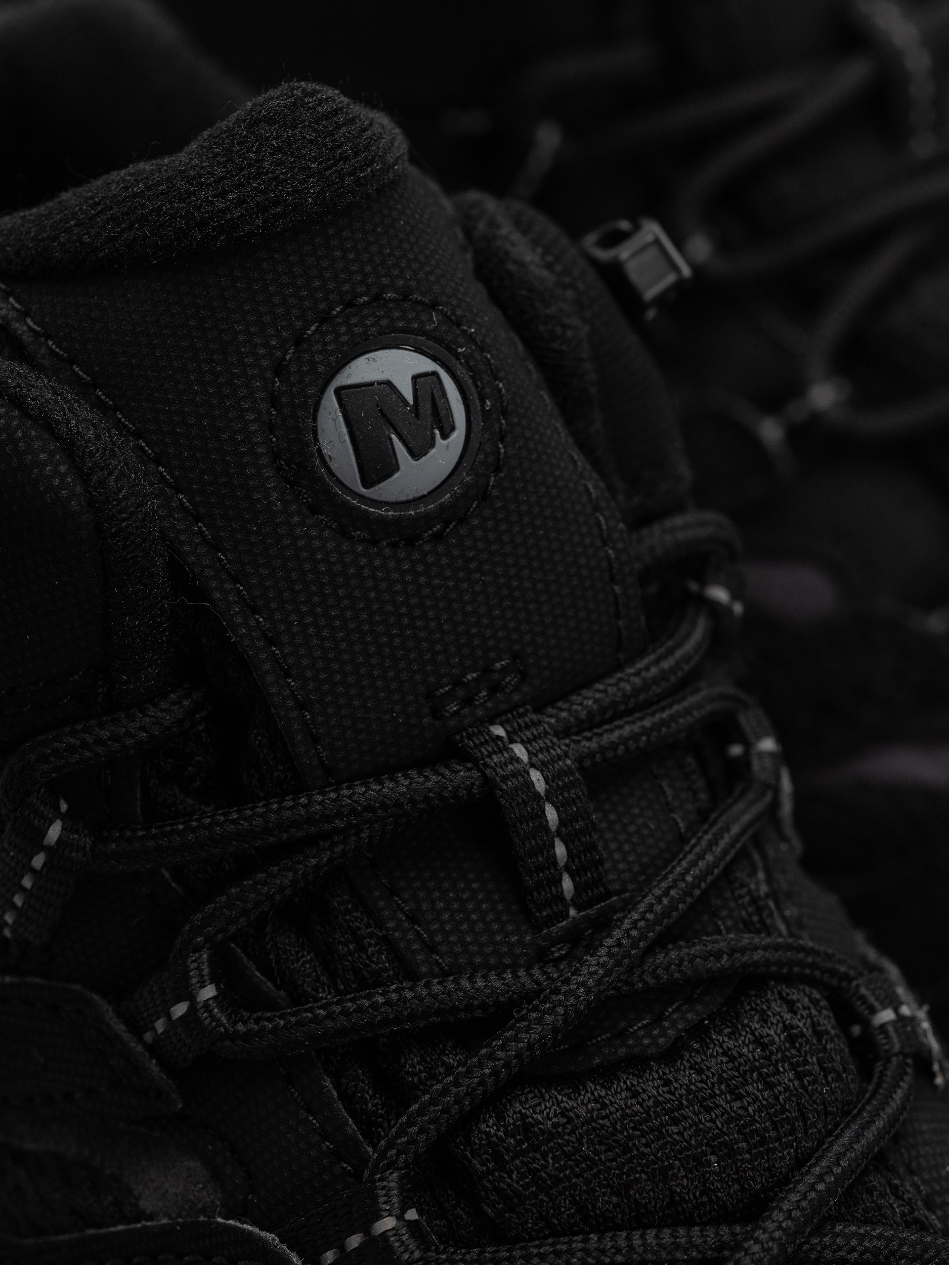 Merrell Moab 3 Syn Mid Cipők (triple black)