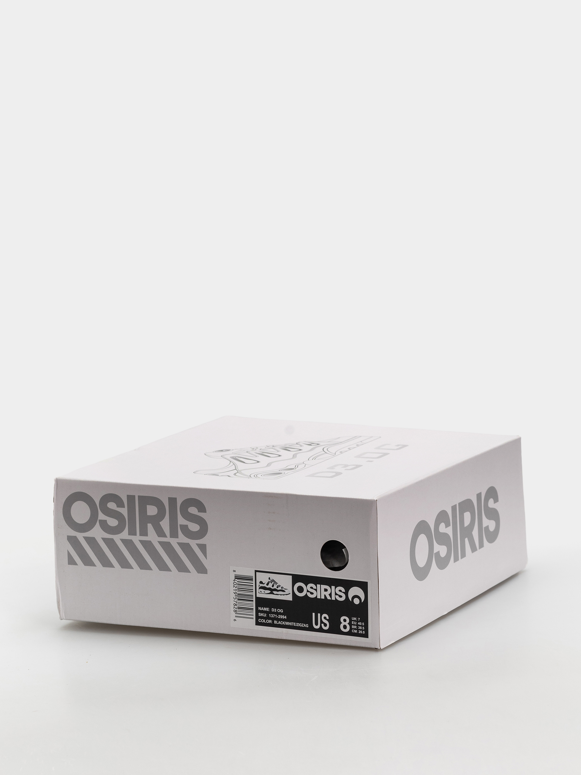 Osiris D3 OG Cipők (black/white/zigzag)